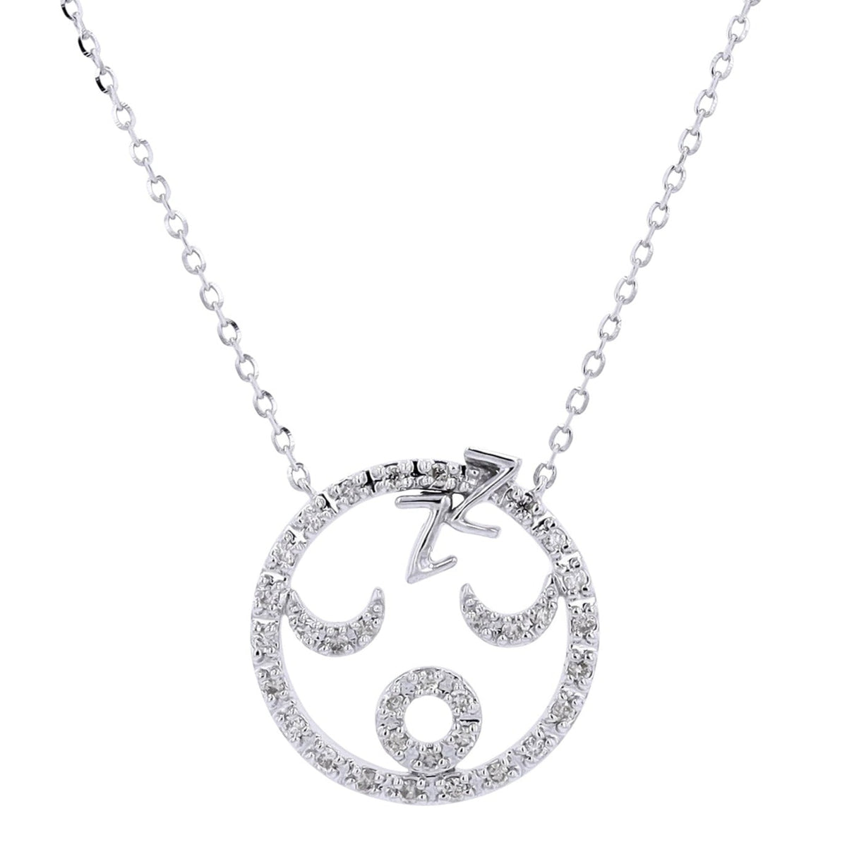 14K Sleeping Emoji Diamond Necklace<p><strong>More Colors Available</p></strong>