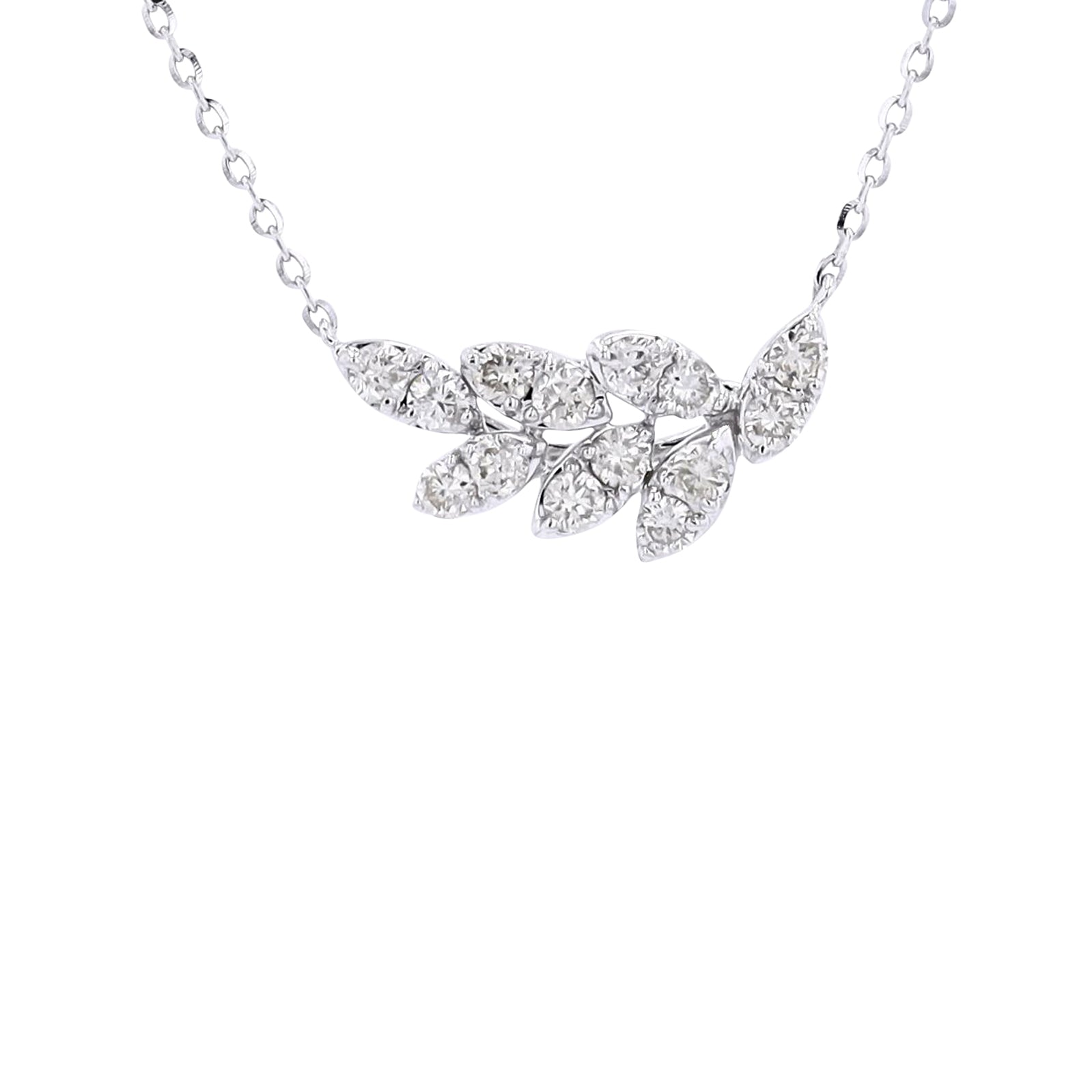 14K 0.36 CTW Diamond Cluster Necklace<p><strong>More Colors Available</p></strong>