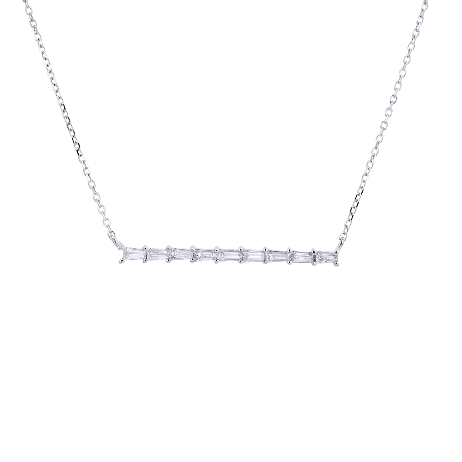 14K Gold Diamond Bar Necklace<p><strong>More Colors Available</p></strong>