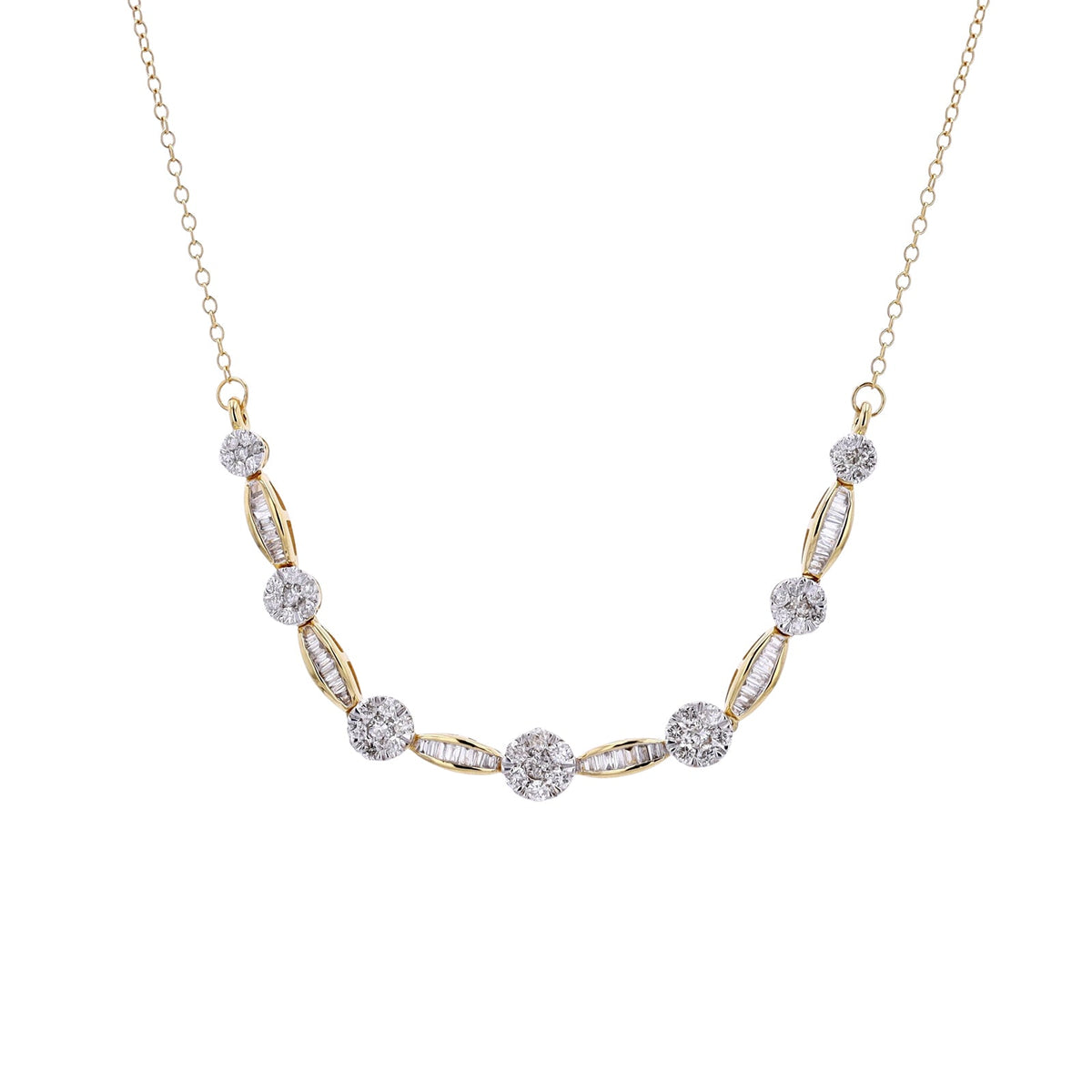 10K YG 1 CT Diamond Necklace<p><strong>$419</p></strong>