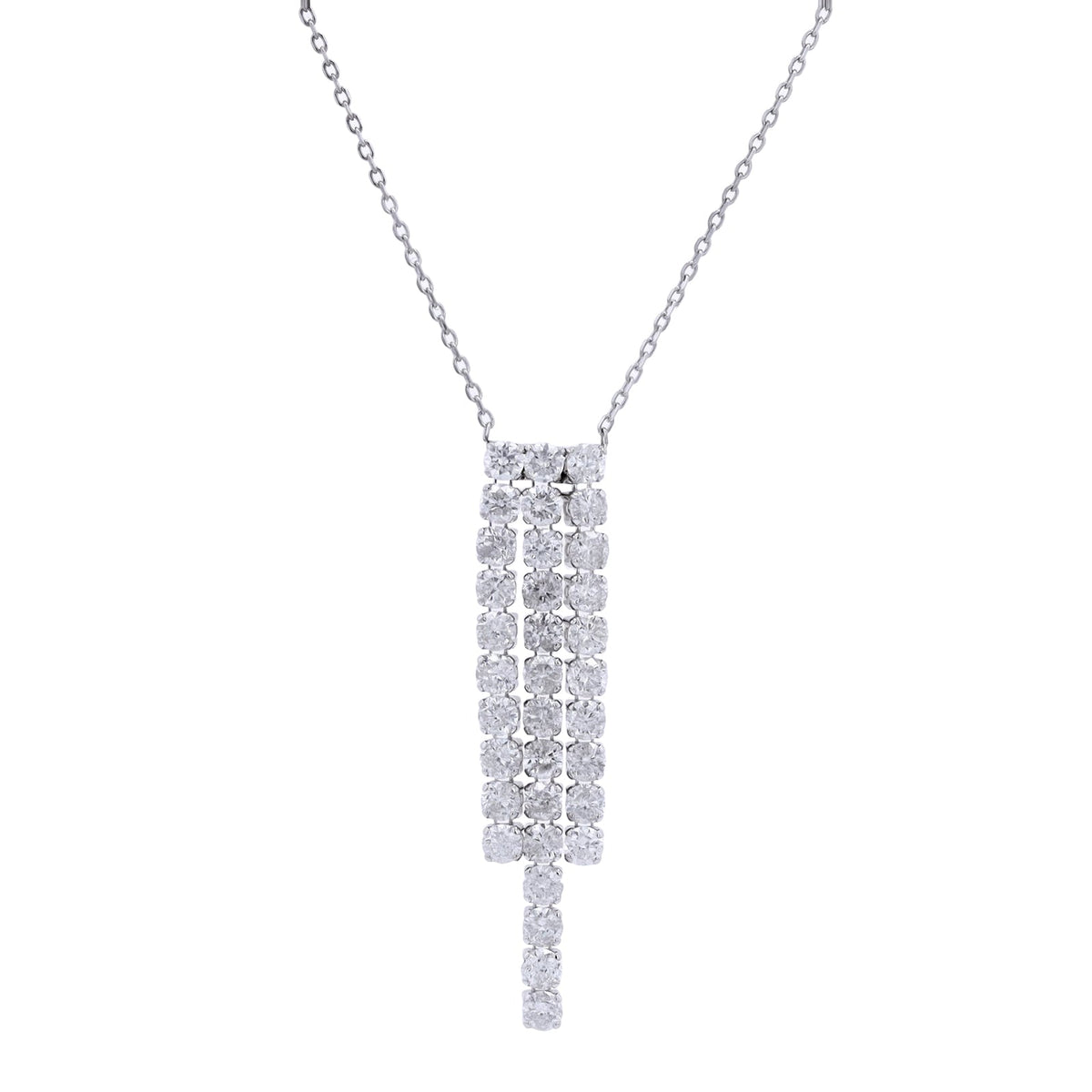 14K WG Diamond Necklace