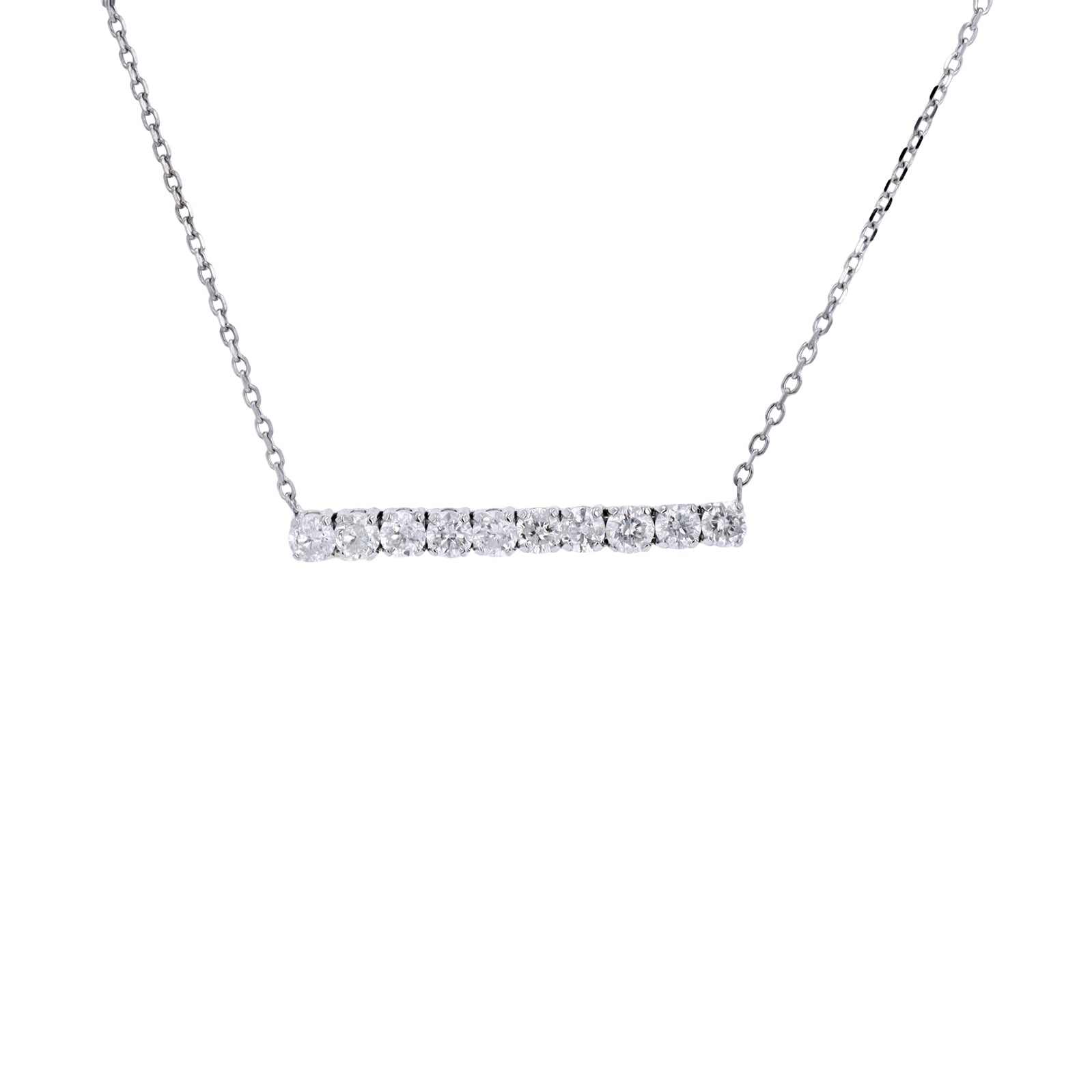 14K Diamond Bar Necklace<p><strong>More Colors Available</p></strong>