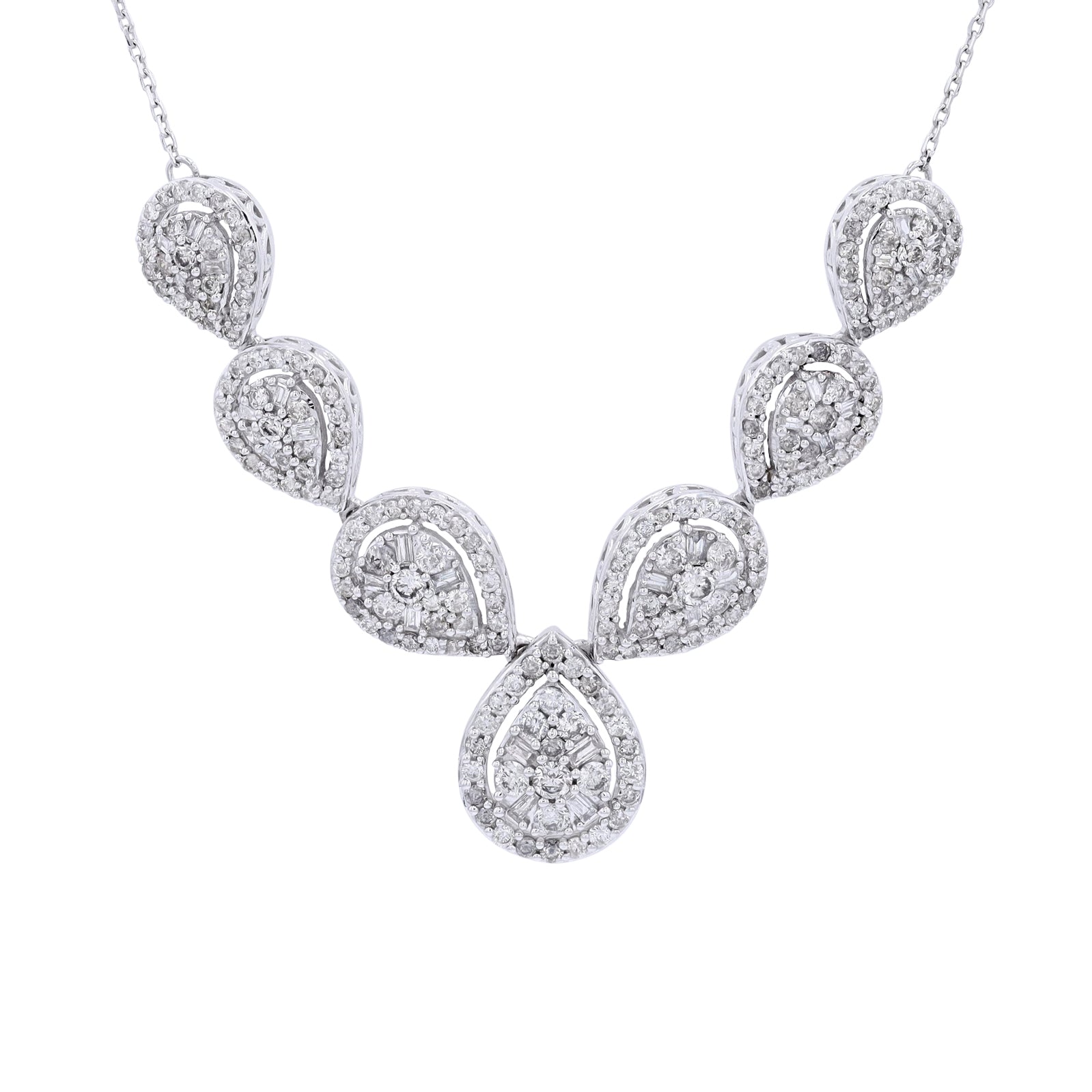 10K WG 2 CTW Diamond Necklace