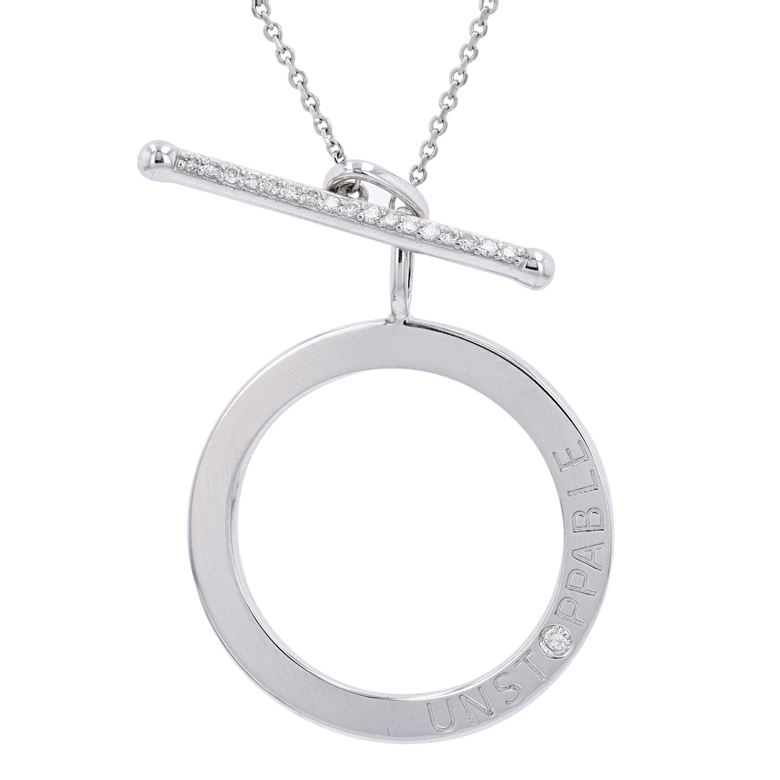 10K Serena Williams 'Unstoppable' Circle Pendant<p><strong>More Colors Available</p></strong>