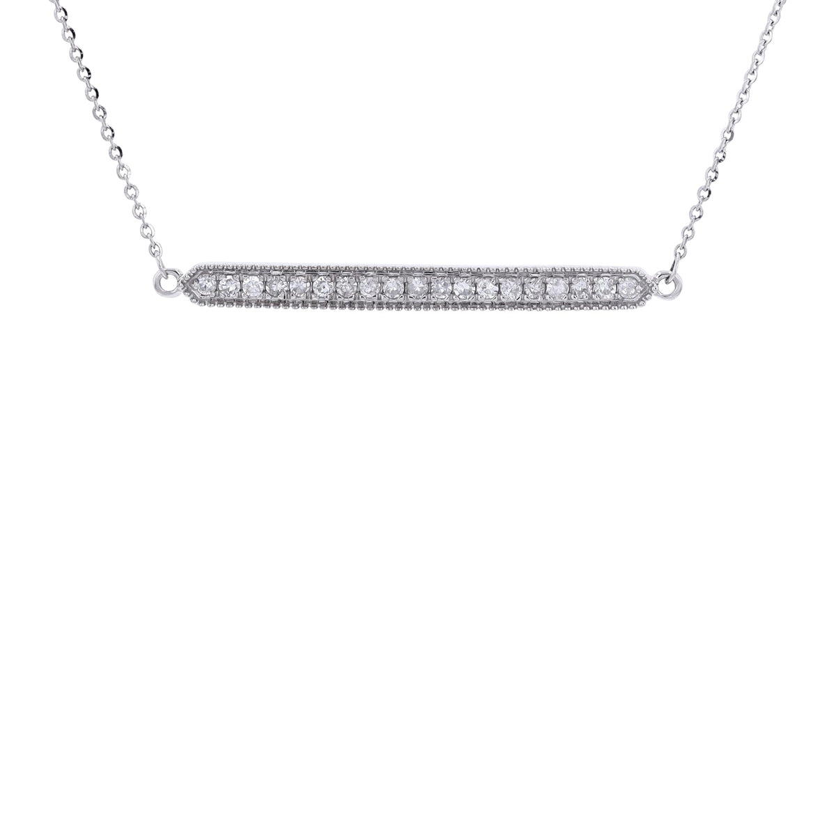 14K Diamond Bar Necklace<p><strong>More Colors Available</p></strong>
