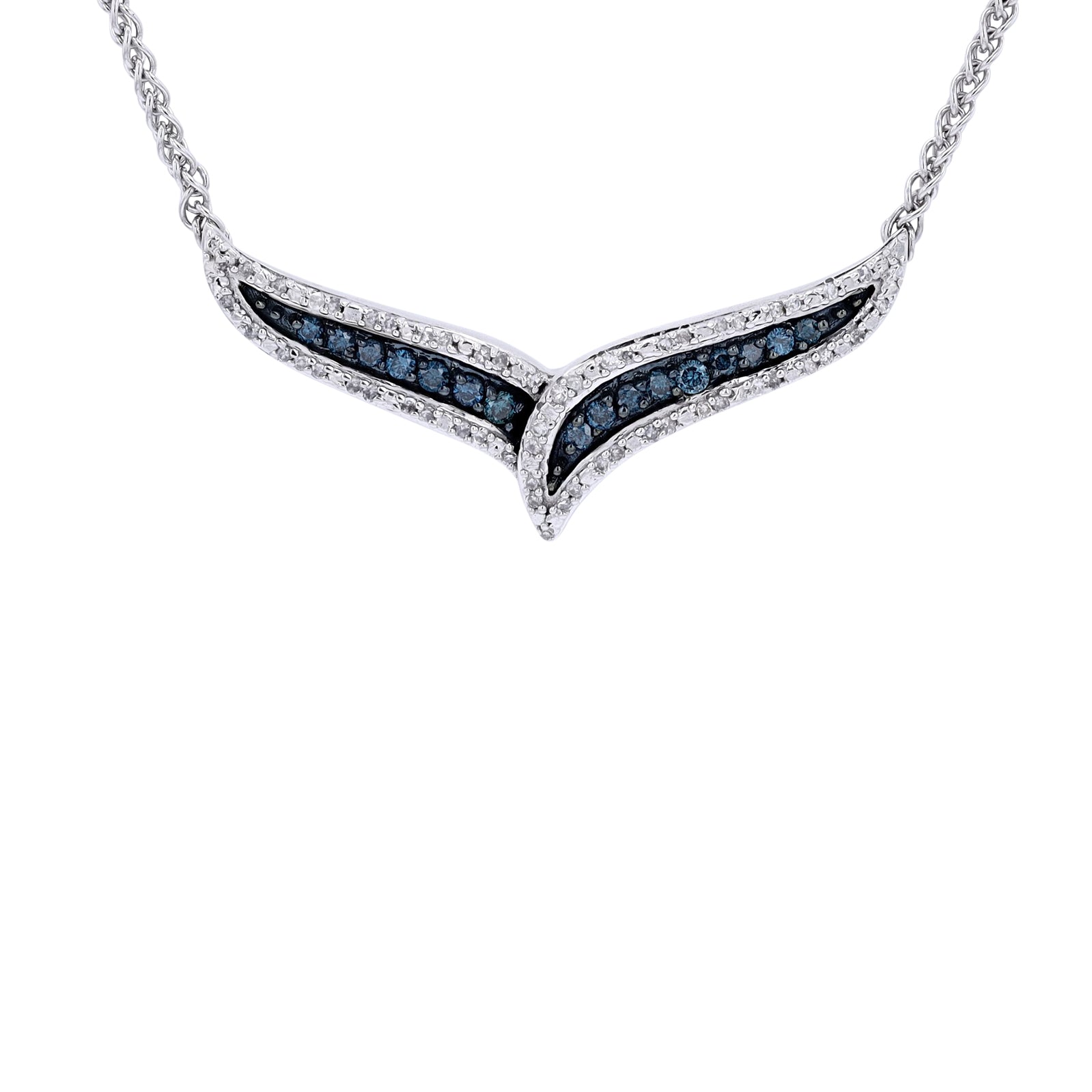 10K WG .34 CTW Diamond Necklace