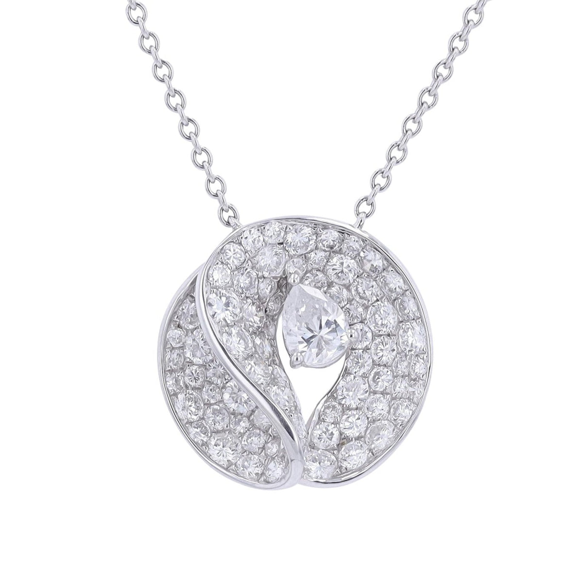 18K 2.25 CTW Diamond Necklace <p><strong>More Colors Available</p></strong>