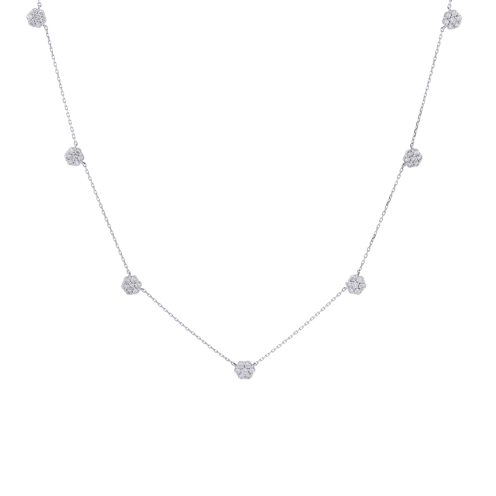 PT850 1 CTW Diamond Necklace