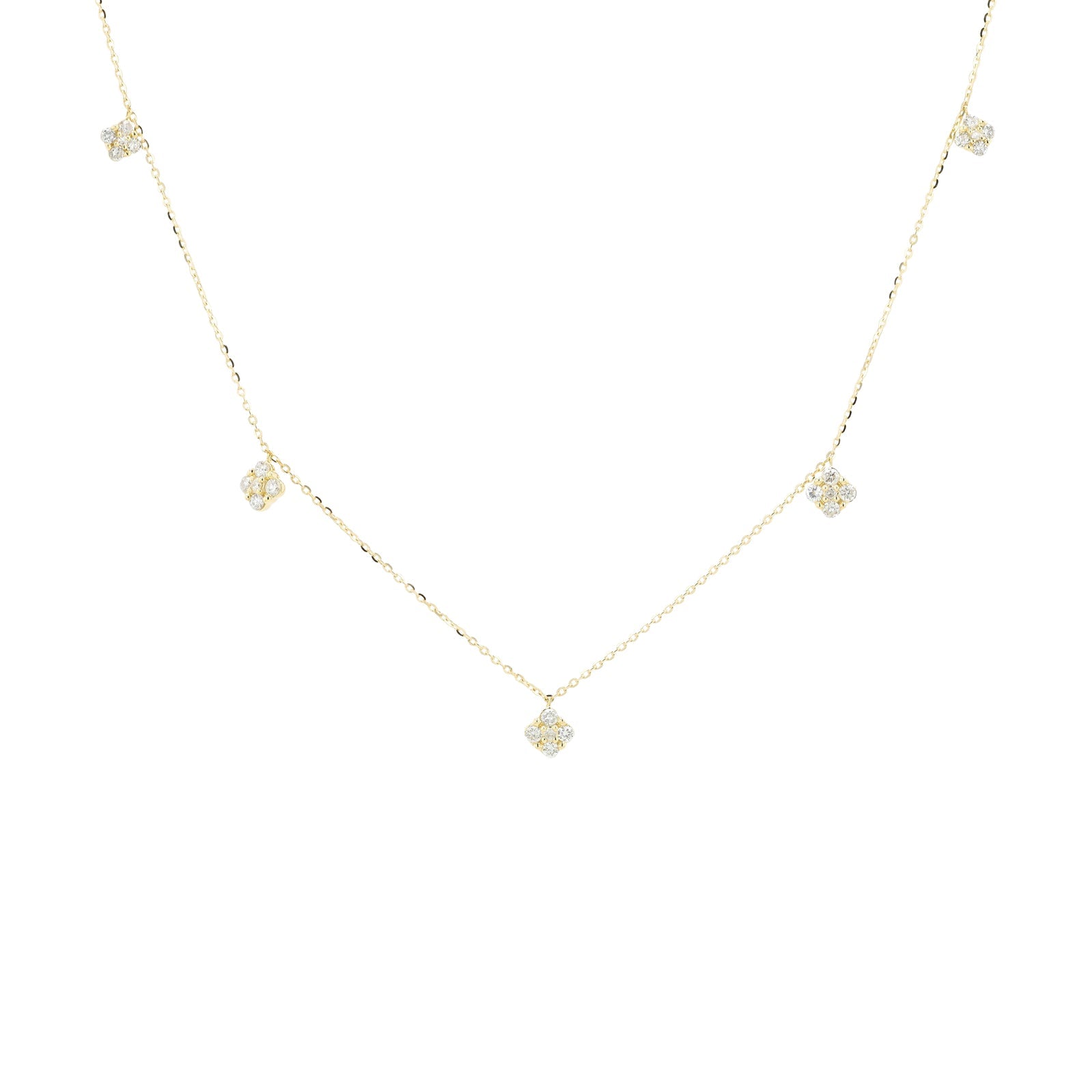 14K YG .50 CTW Diamond Necklace