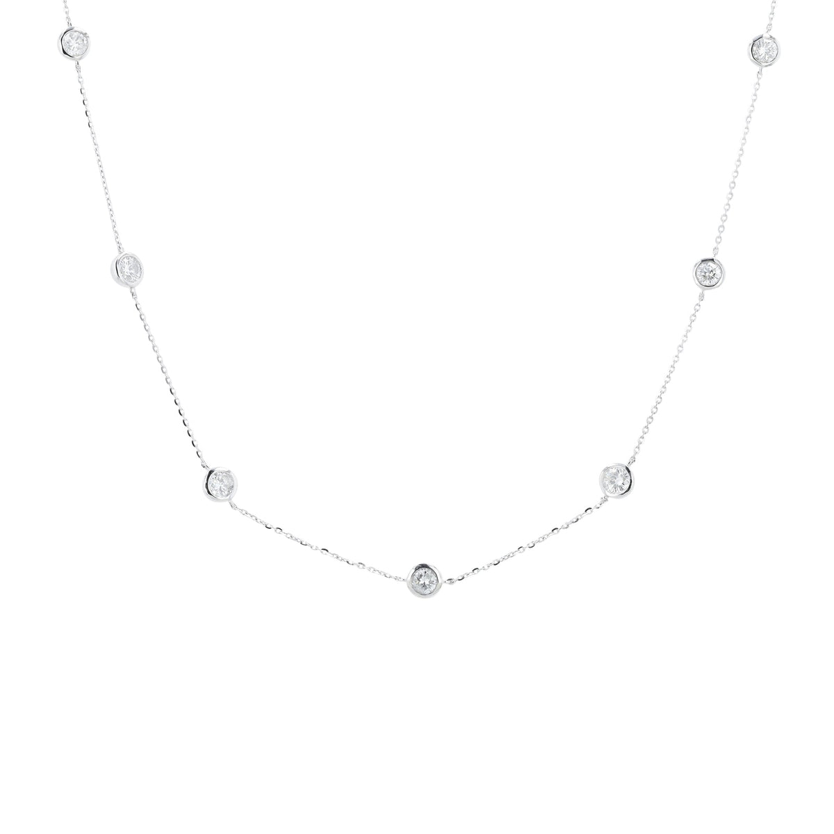 14K 1 CTW Diamond By The Yard Necklace<p><strong>More Colors Available</p></strong>