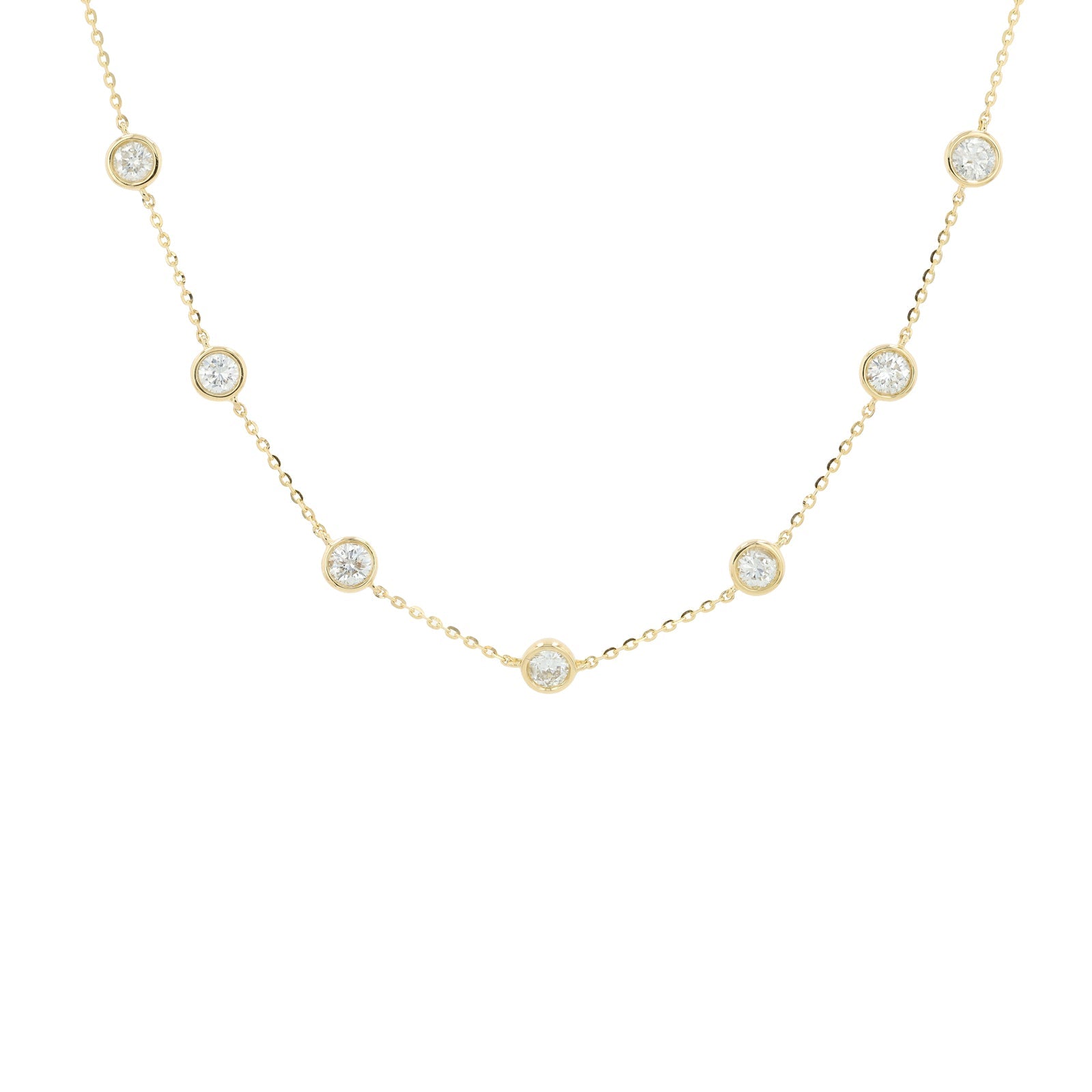14K 1 CTW Diamond By The Yard Necklace<p><strong>More Colors Available</p></strong>