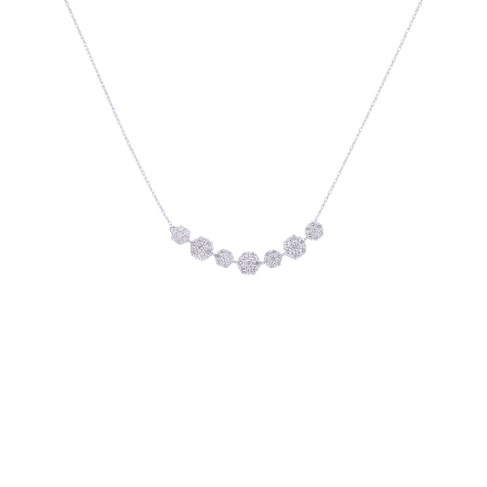 10K WG 1 CTW Diamond Necklace
