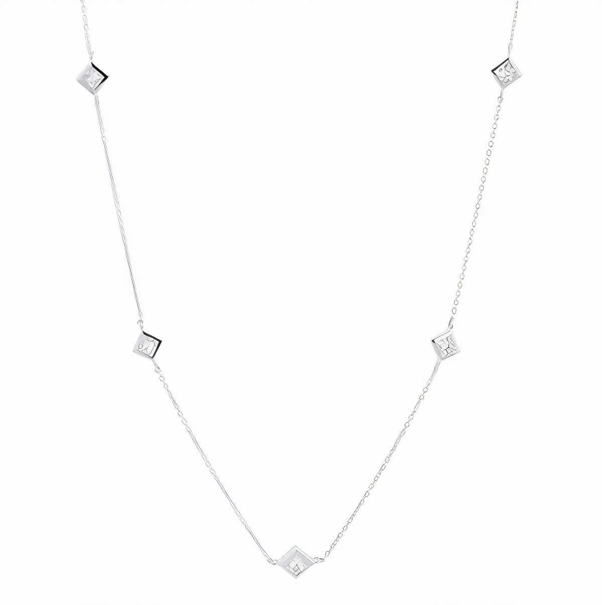 14K WG 1.25 CTW Diamond Necklace