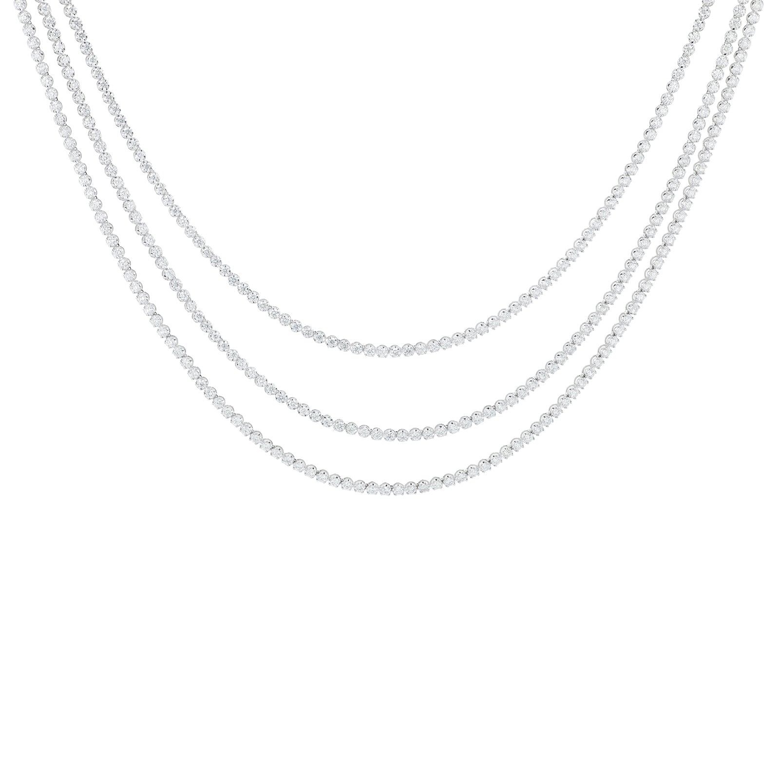 14K 7 CTW Diamond Multistrand Necklace <p><strong>More Colors Available</p></strong>