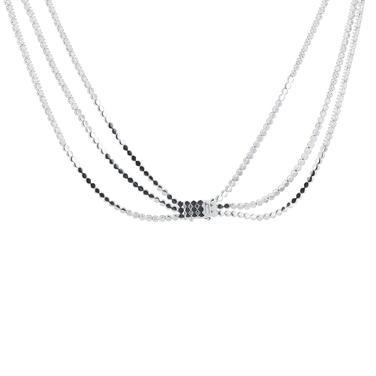 14K 7 CTW Diamond Multistrand Necklace <p><strong>More Colors Available</p></strong>