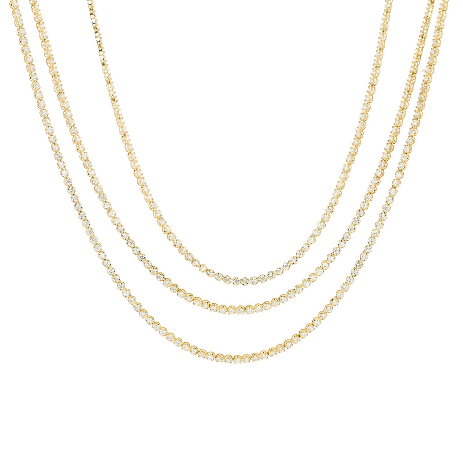 14K 7 CTW Diamond Multistrand Necklace <p><strong>More Colors Available</p></strong>