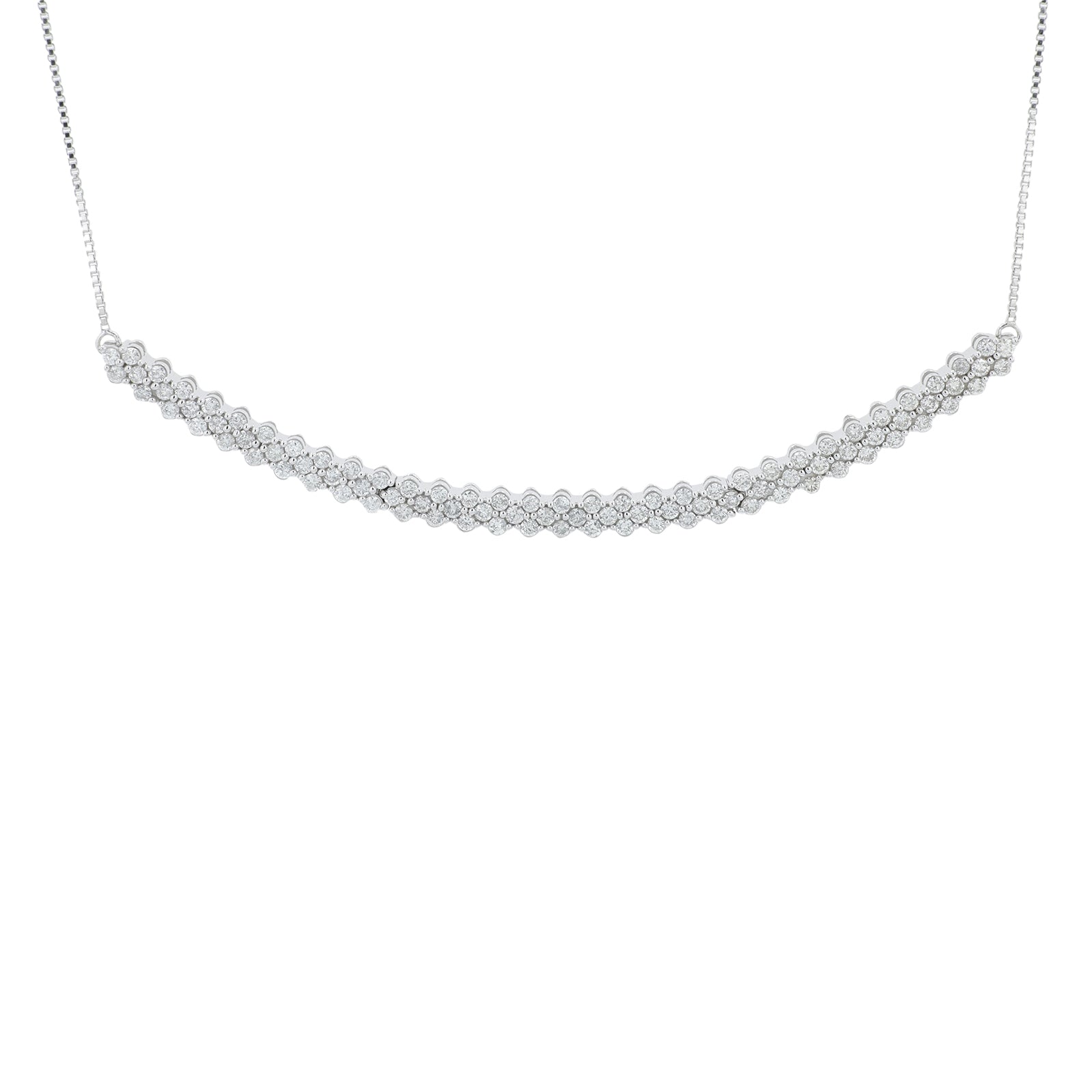 10K WG 1 CTW Diamond Necklace