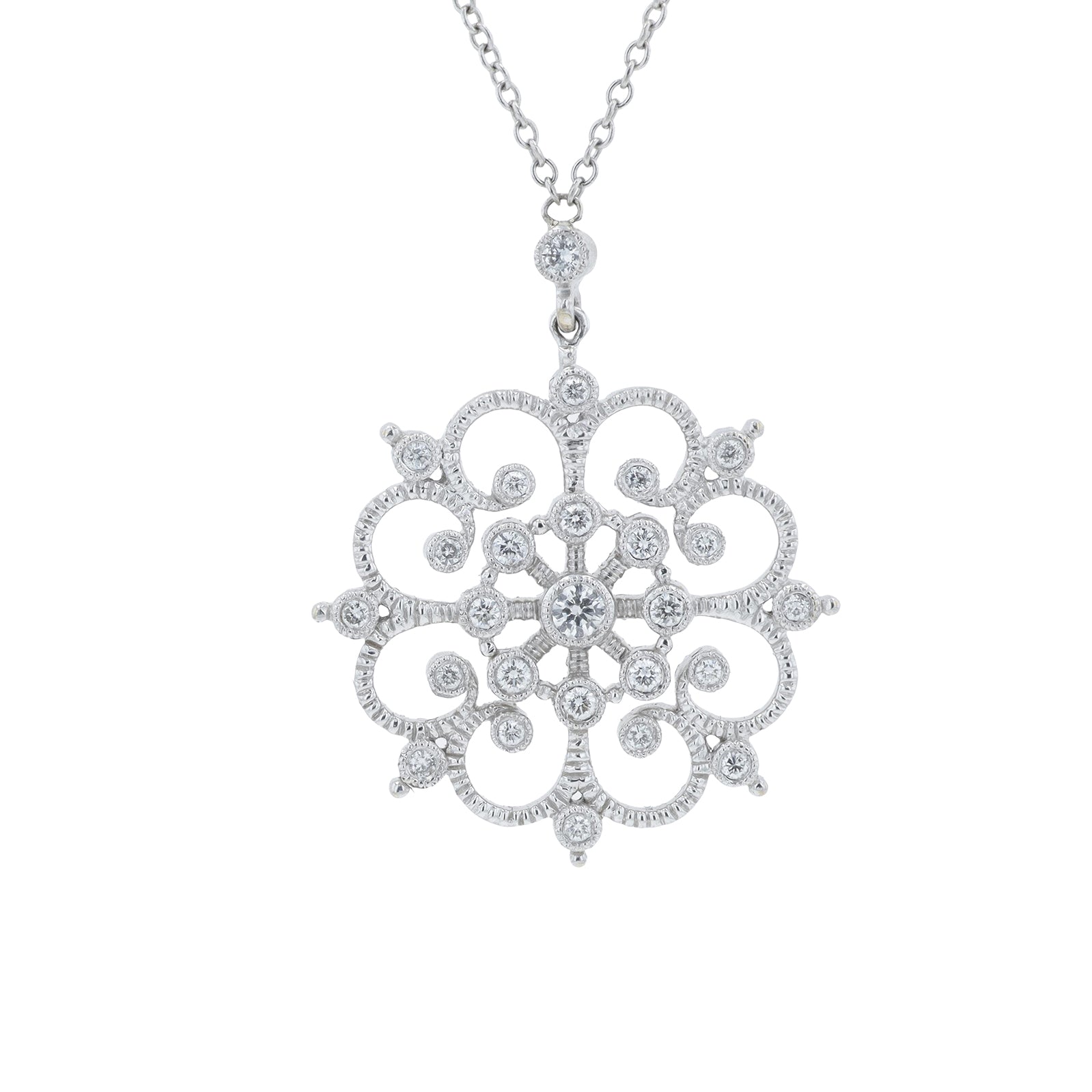 18K WG .50 CTW Diamond Necklace