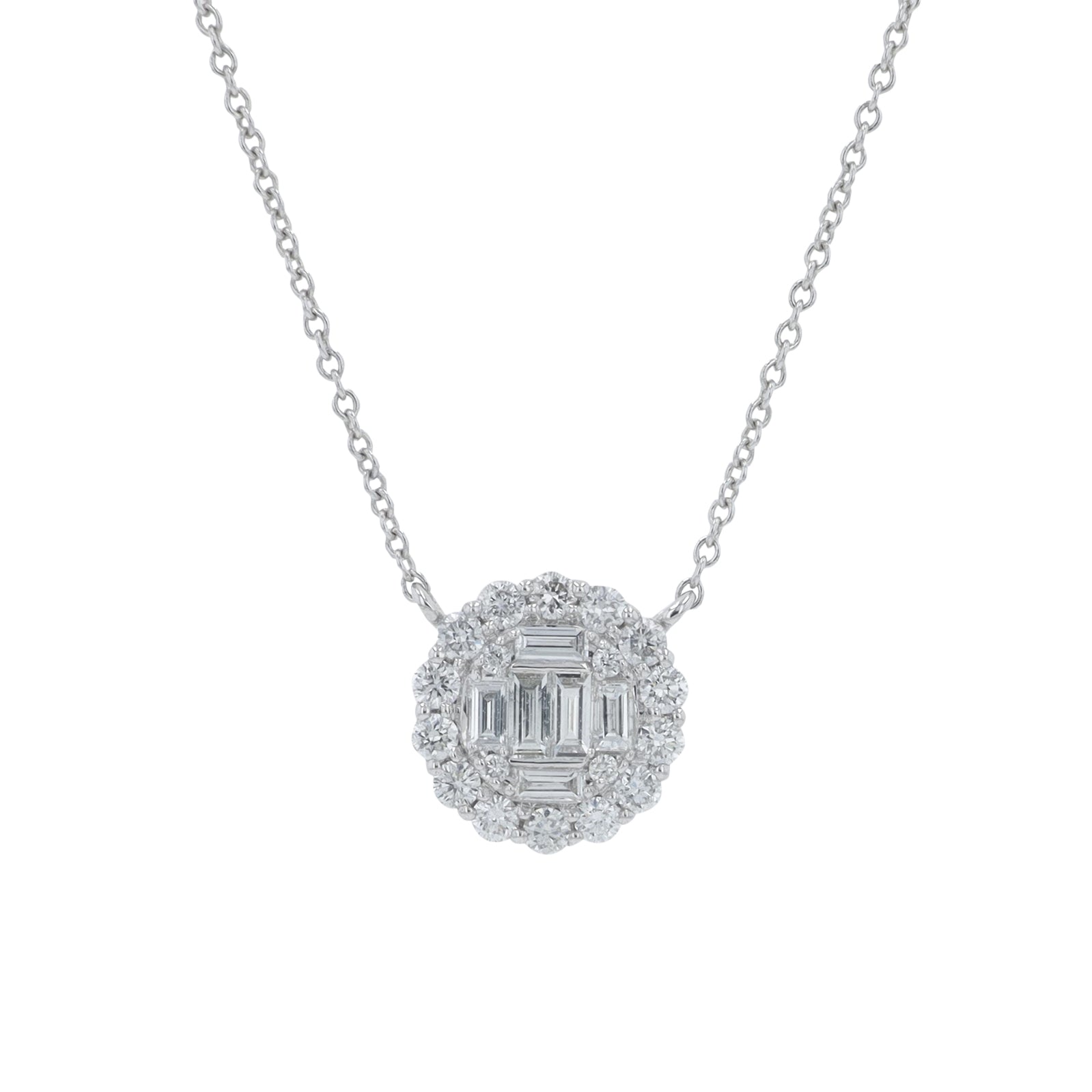 14K WG .40 CT Diamond Necklace
