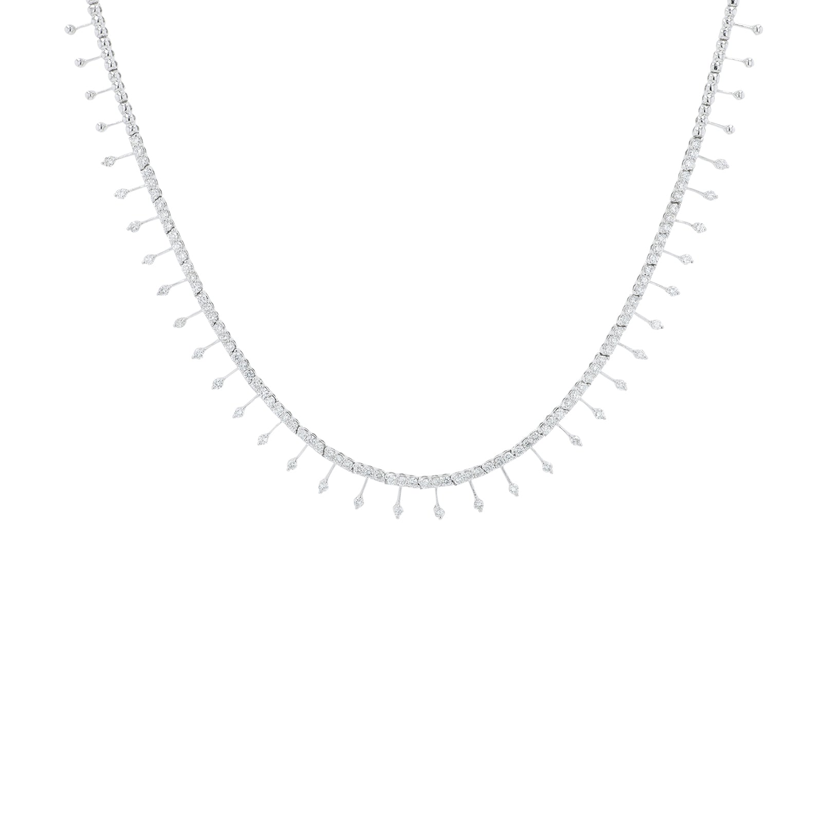 18K WG 2.17 CT Diamond Necklace