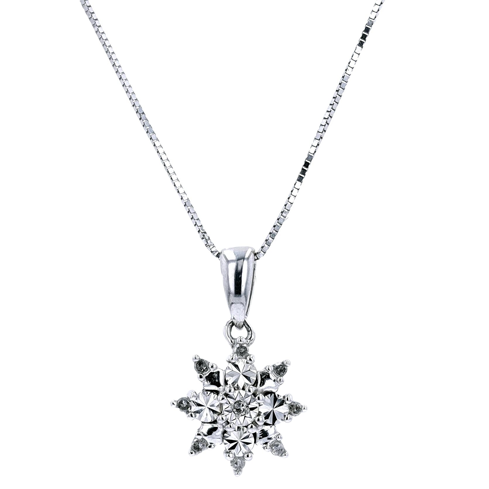 10K WG Starburst Pendant