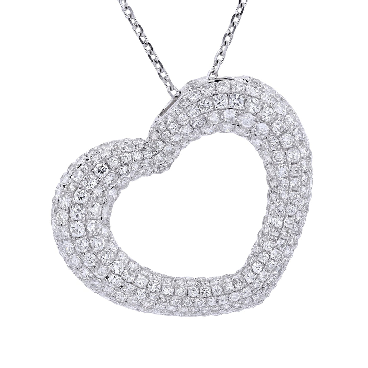 18K WG 3.72 CT Diamond Heart Pendant<p><strong>$1,849</p></strong>
