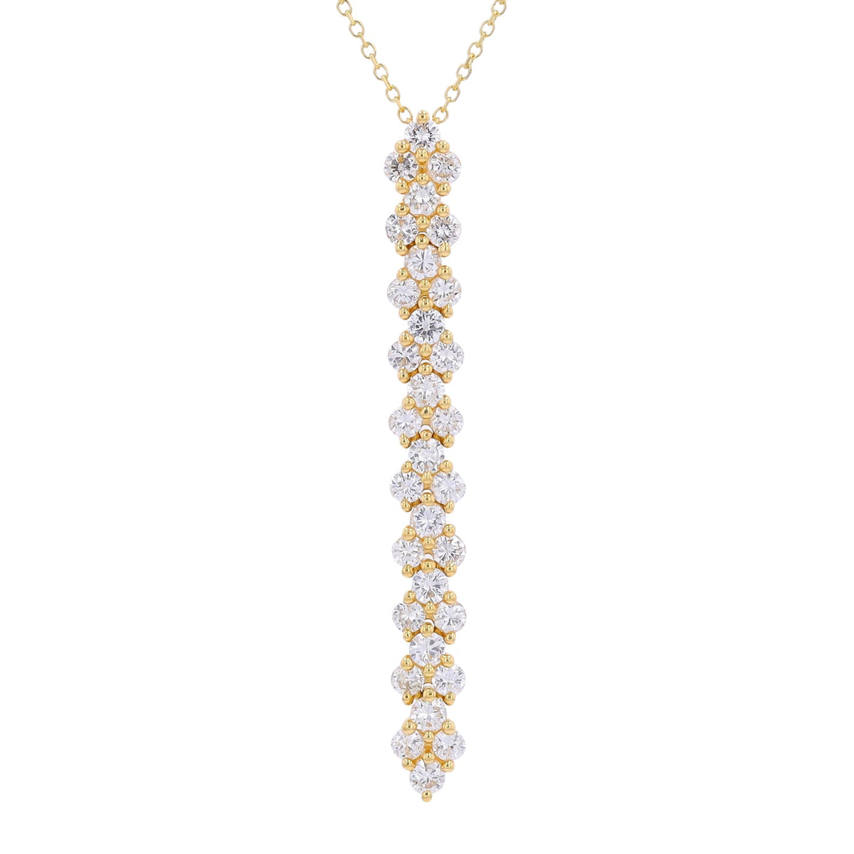 18K YG 1.50 CTW Diamond Pendant