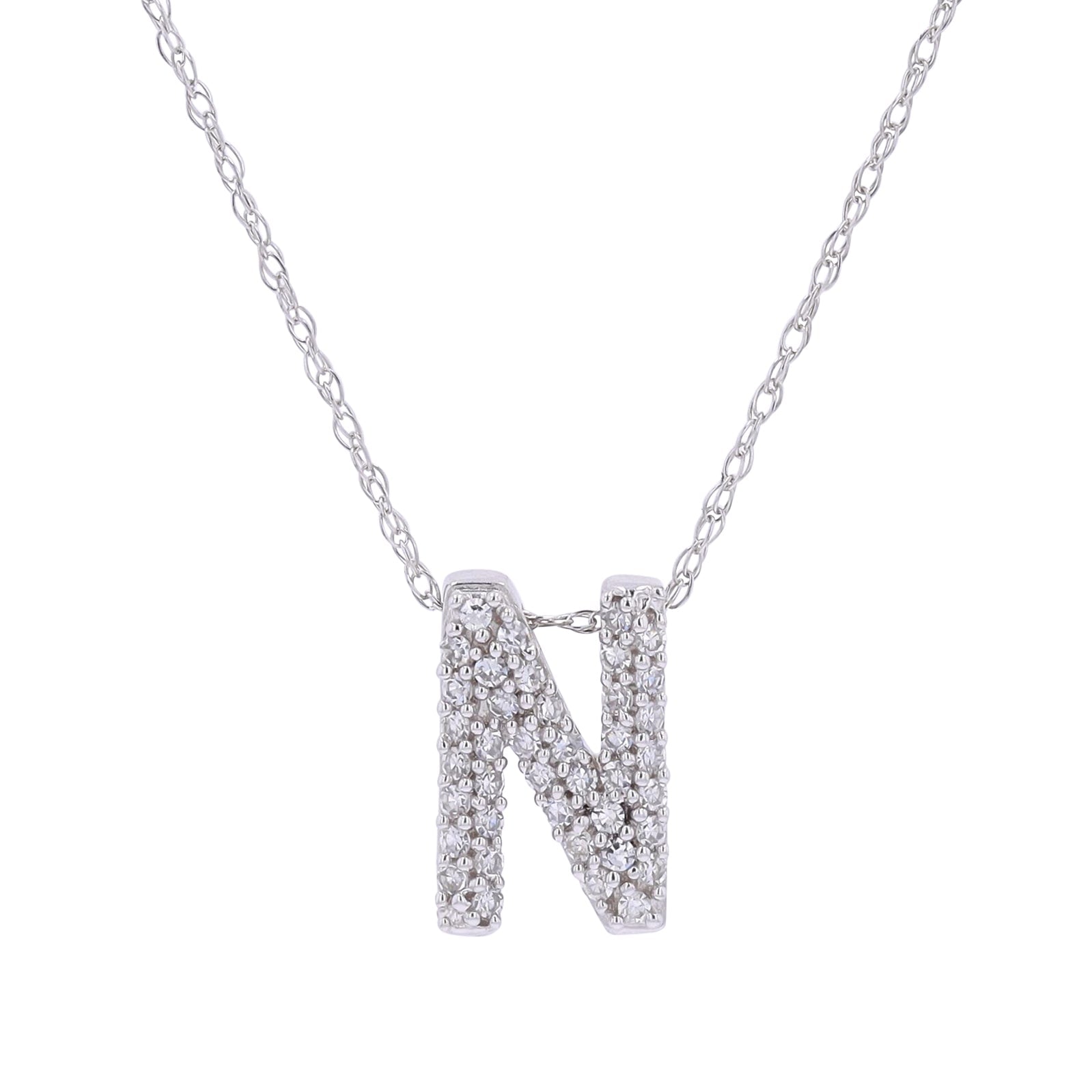 10K WG Diamond 'N' Pendant<p><strong>$99</p></strong>