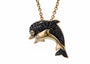 14K YG EFFY Diamond Dolphin Pendant