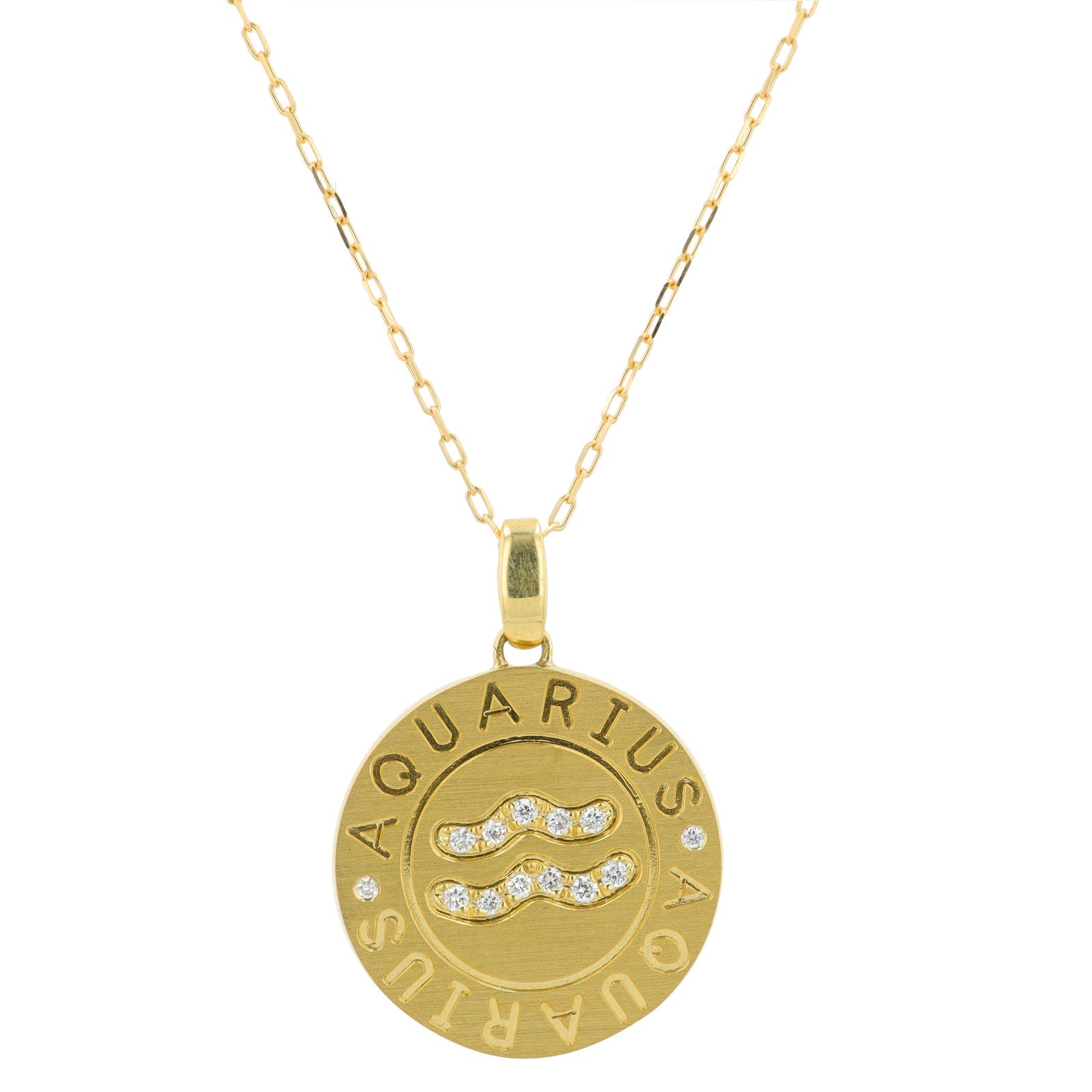 18K 0.06 CT Diamond Aquarius Pendant<p><strong>More Colors Available</p></strong>