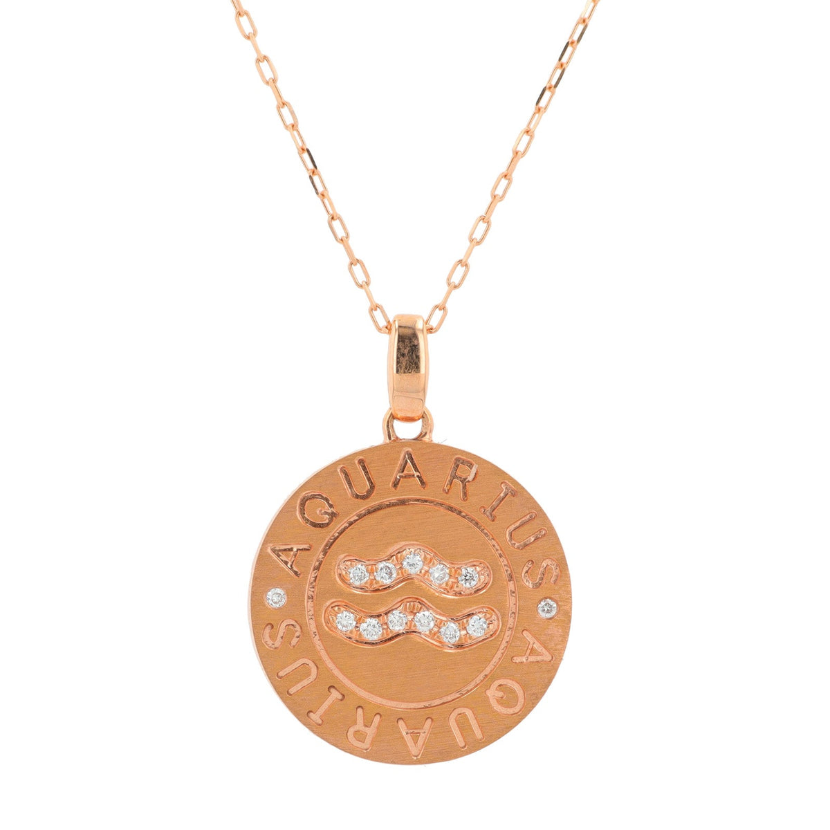 18K 0.06 CT Diamond Aquarius Pendant<p><strong>More Colors Available</p></strong>