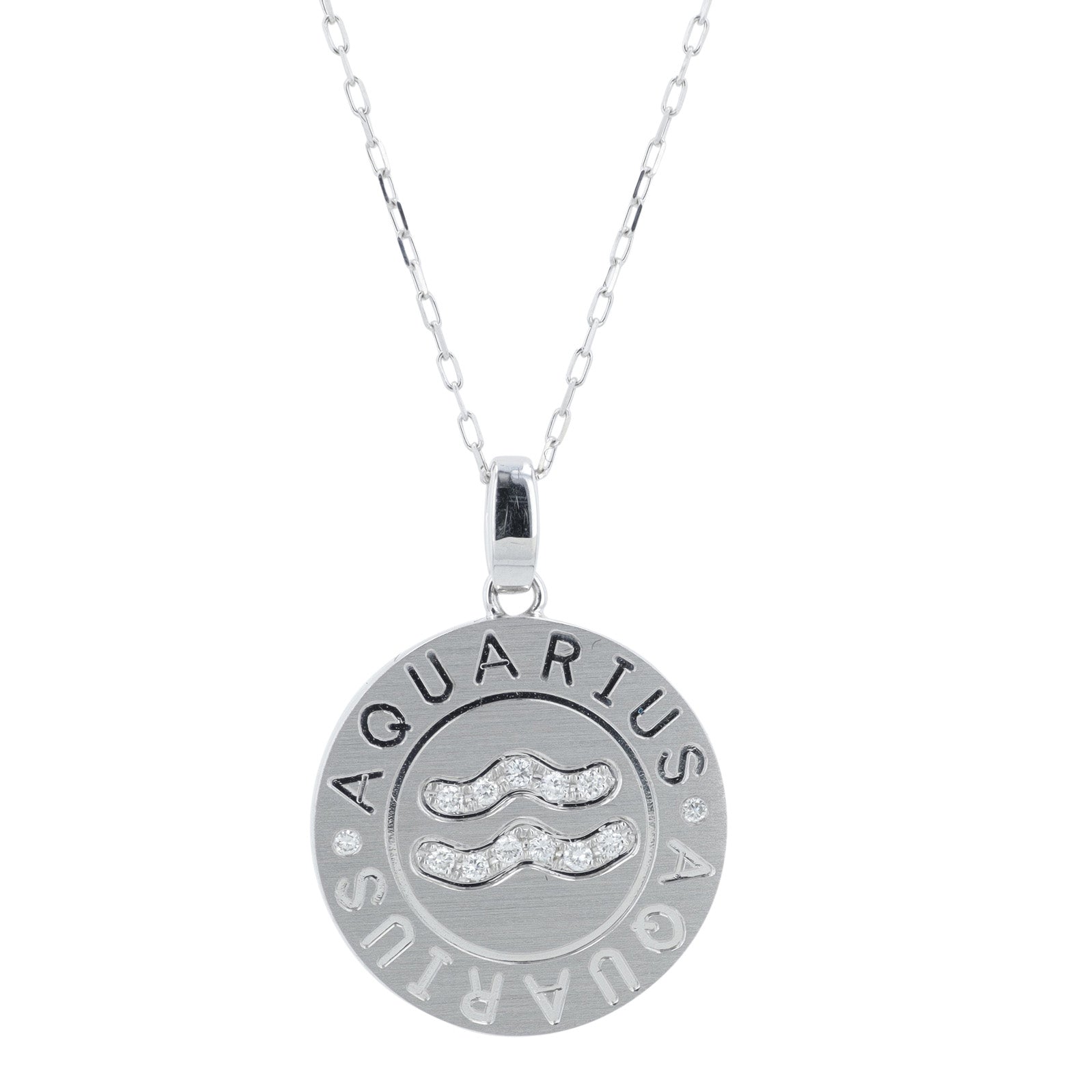 18K 0.06 CT Diamond Aquarius Pendant<p><strong>More Colors Available</p></strong>
