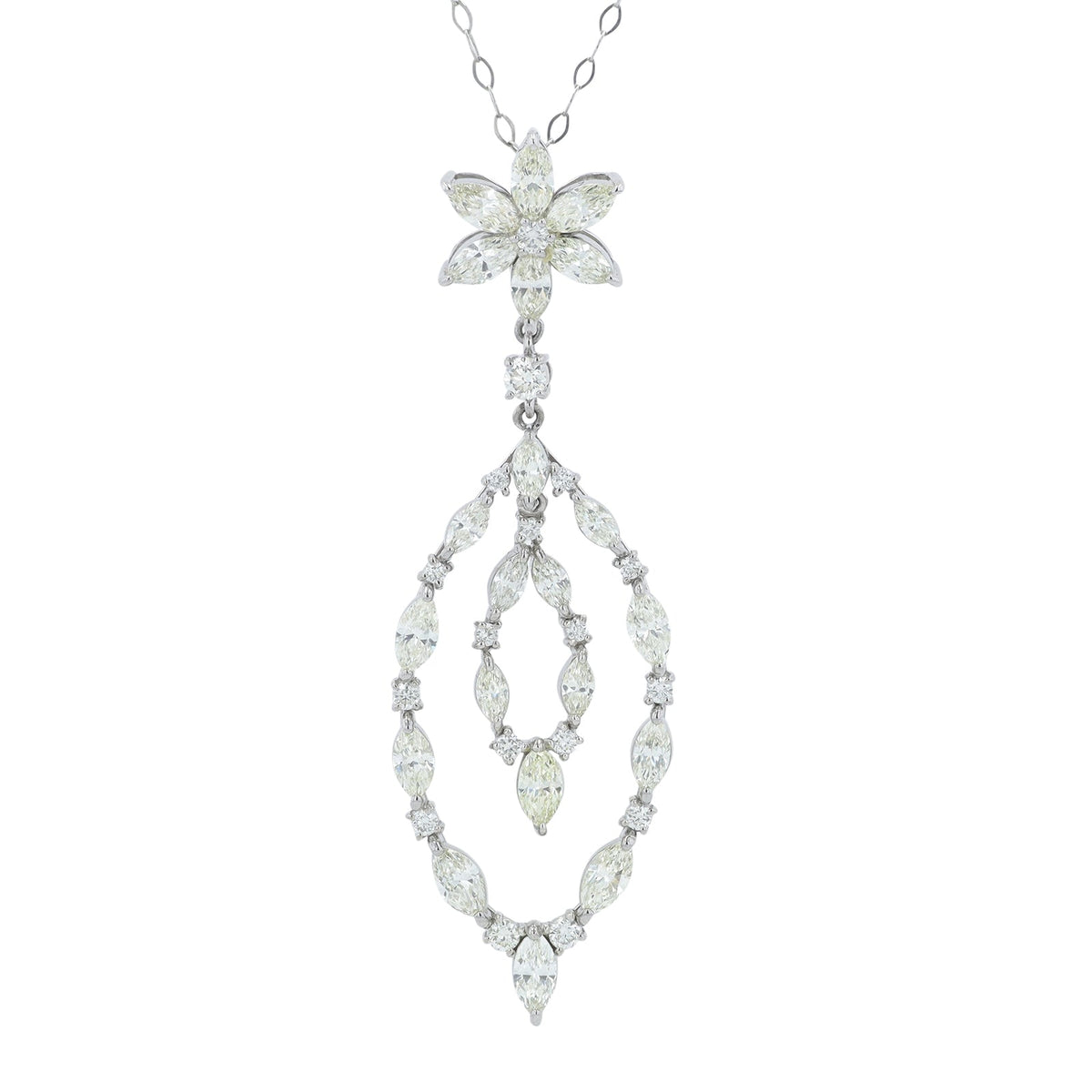 PT900 2.05 CTW Diamond Pendant