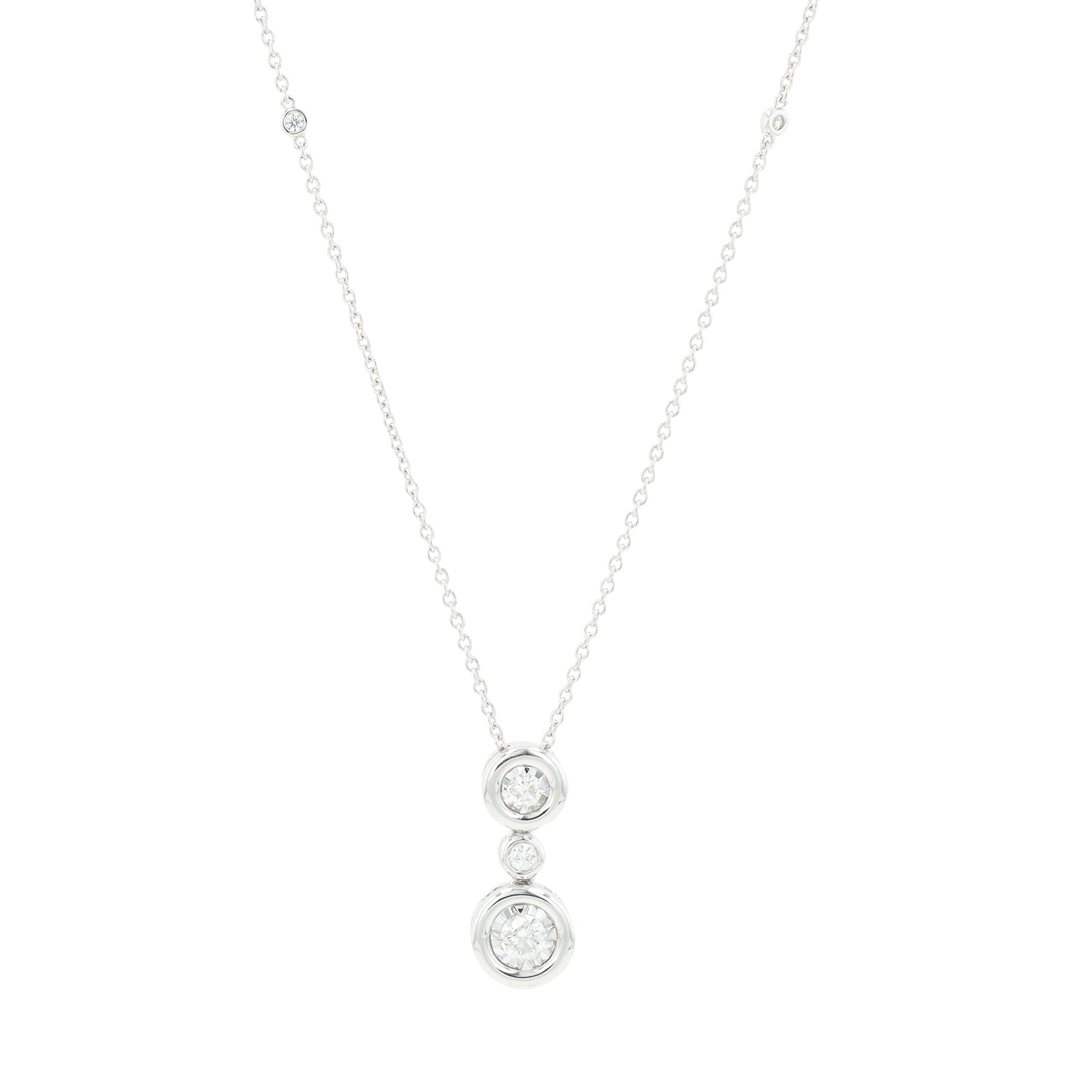14K WG .33 CTW Diamond Pendant