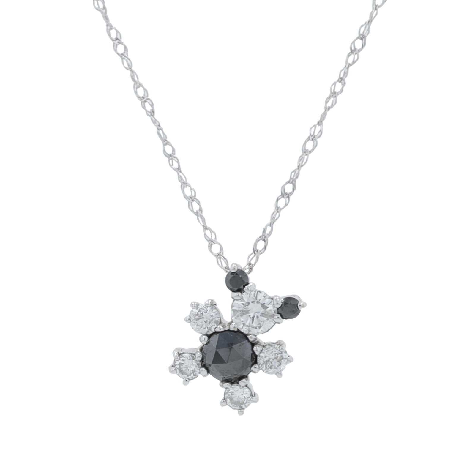18K WG .58 CTW Diamond Bear Pendant