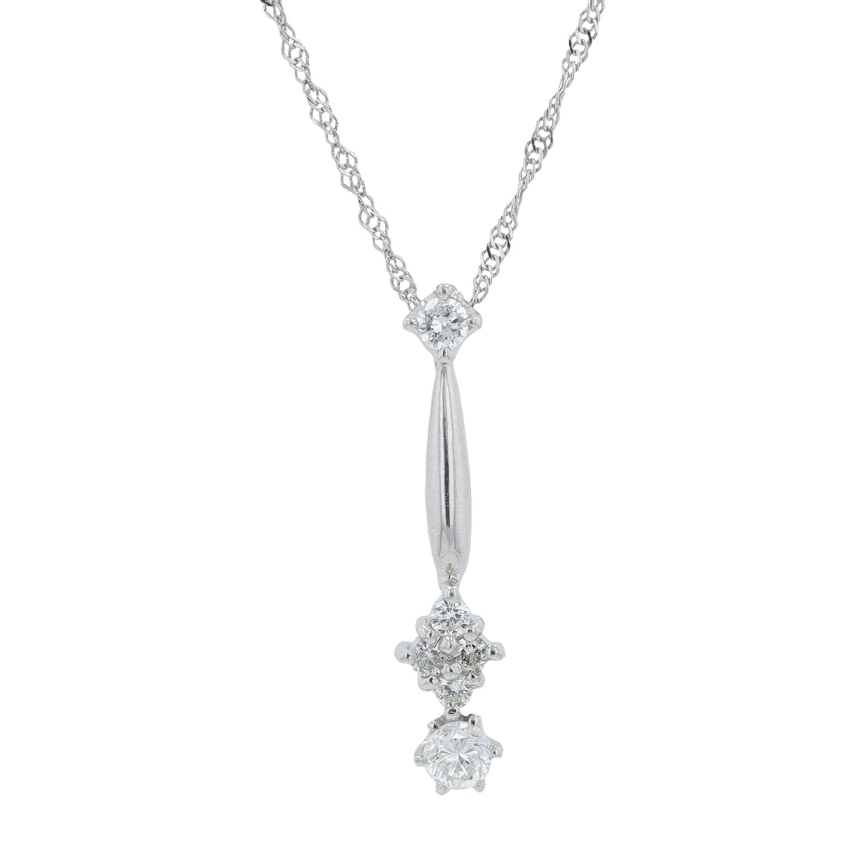 PT900/850 .25 CTW Diamond Pendant