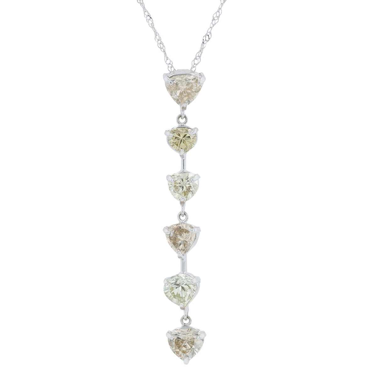18K WG 2.08 CTW Diamond Pendant