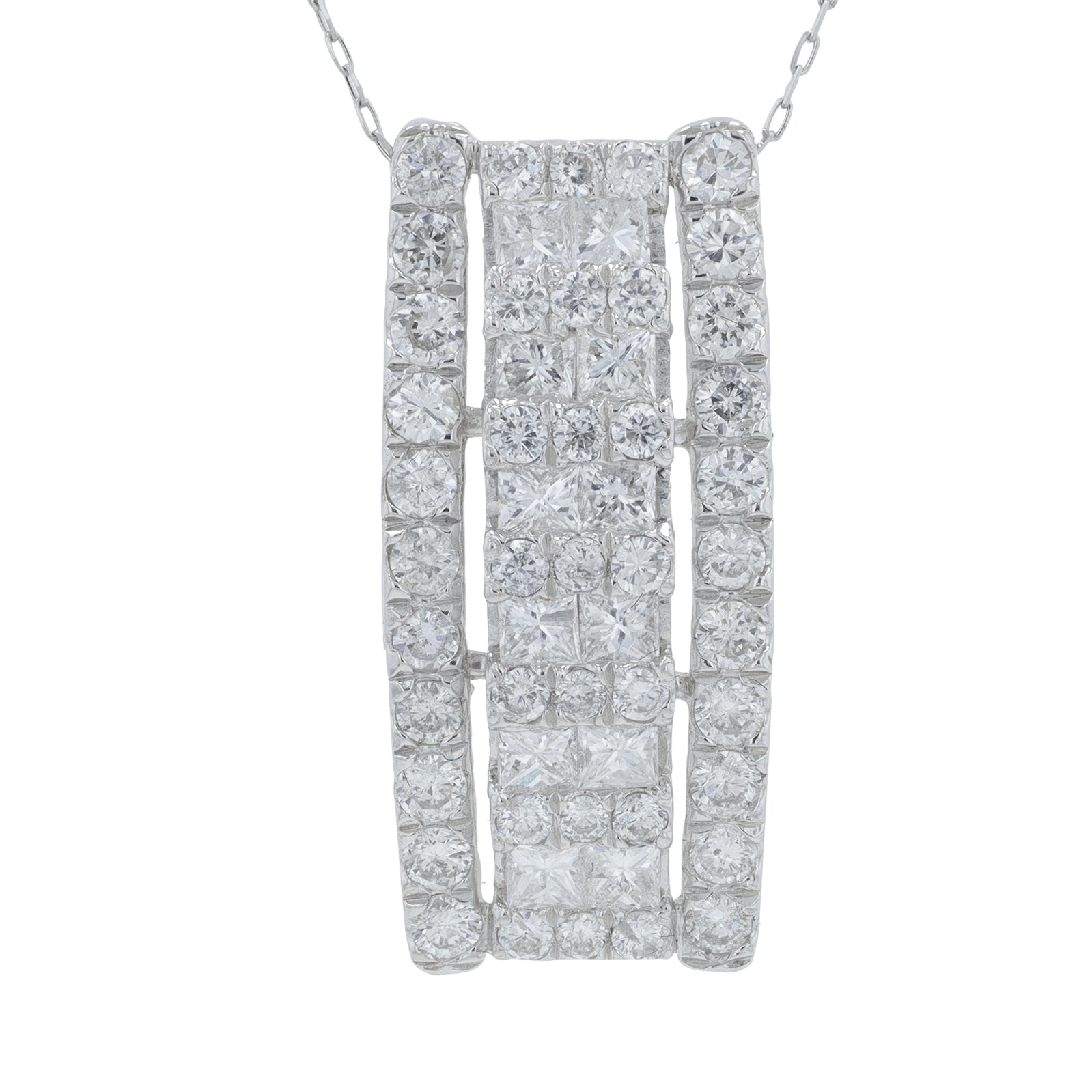 PT900 2 CTW Diamond Pendant