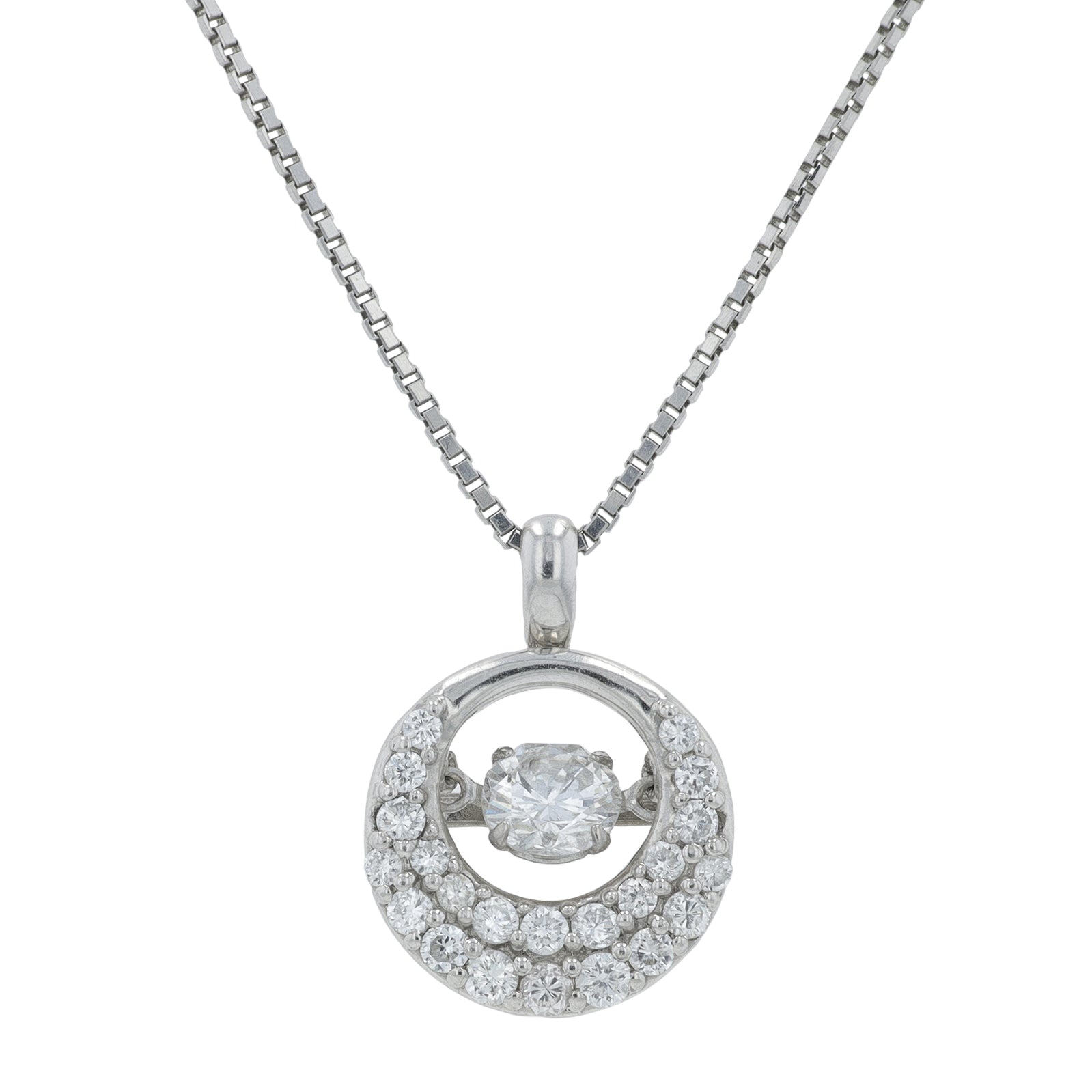 PT900/850 .73 CTW Diamond Pendant