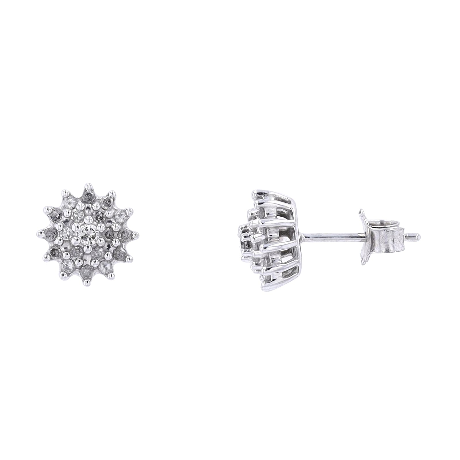 10K WG 1/3 CTW Diamond Studs