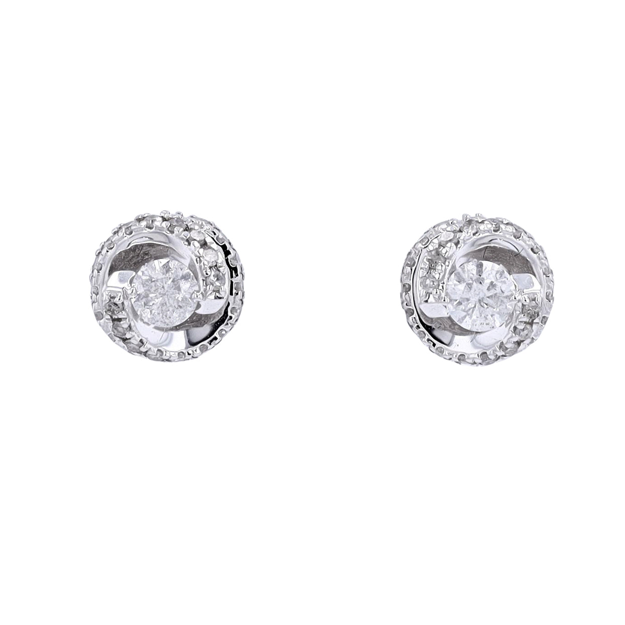10K Twisted Diamond Studs<p><strong>More Colors Available</p></strong>