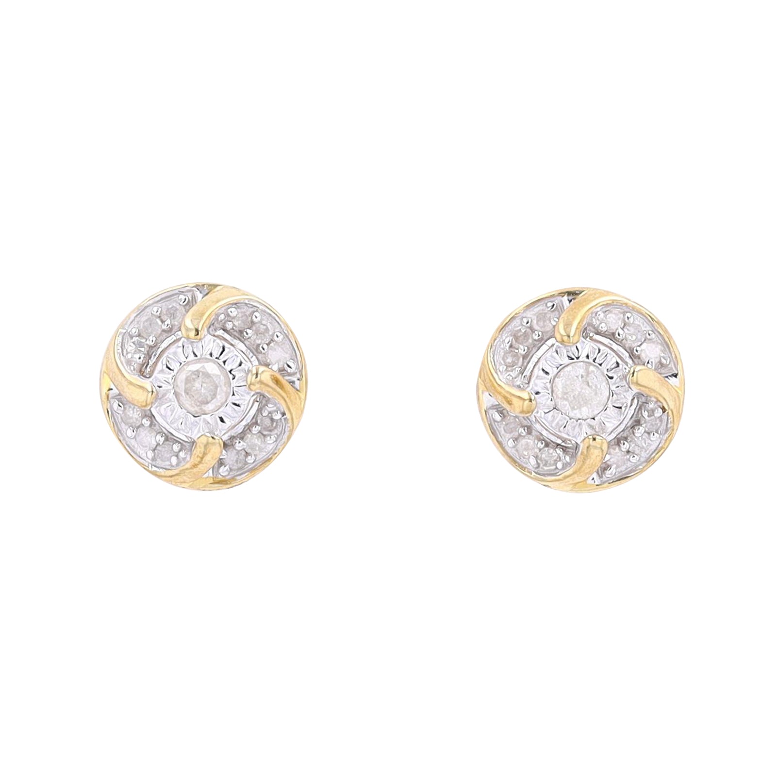 10K YG Diamond Studs