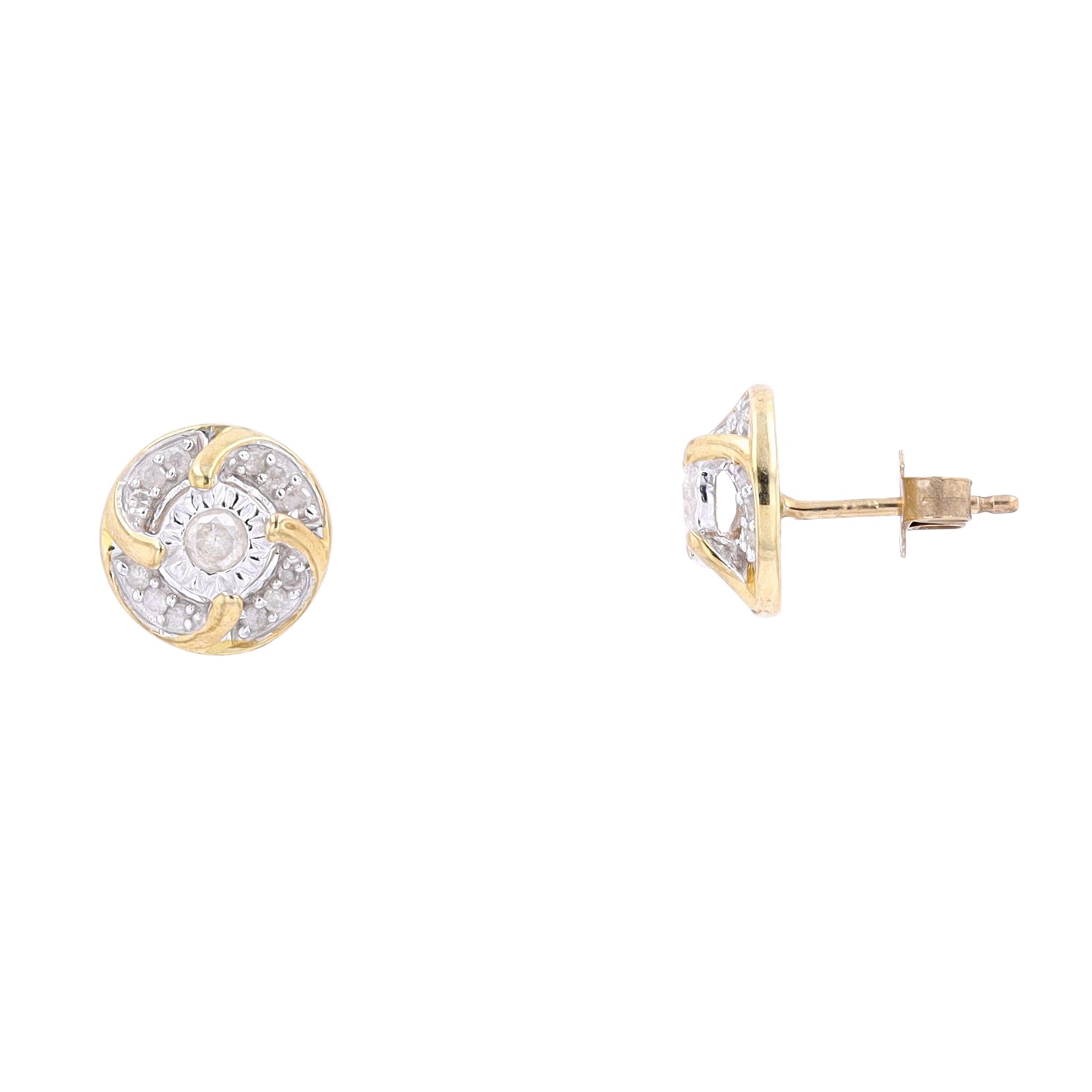 10K YG Diamond Studs