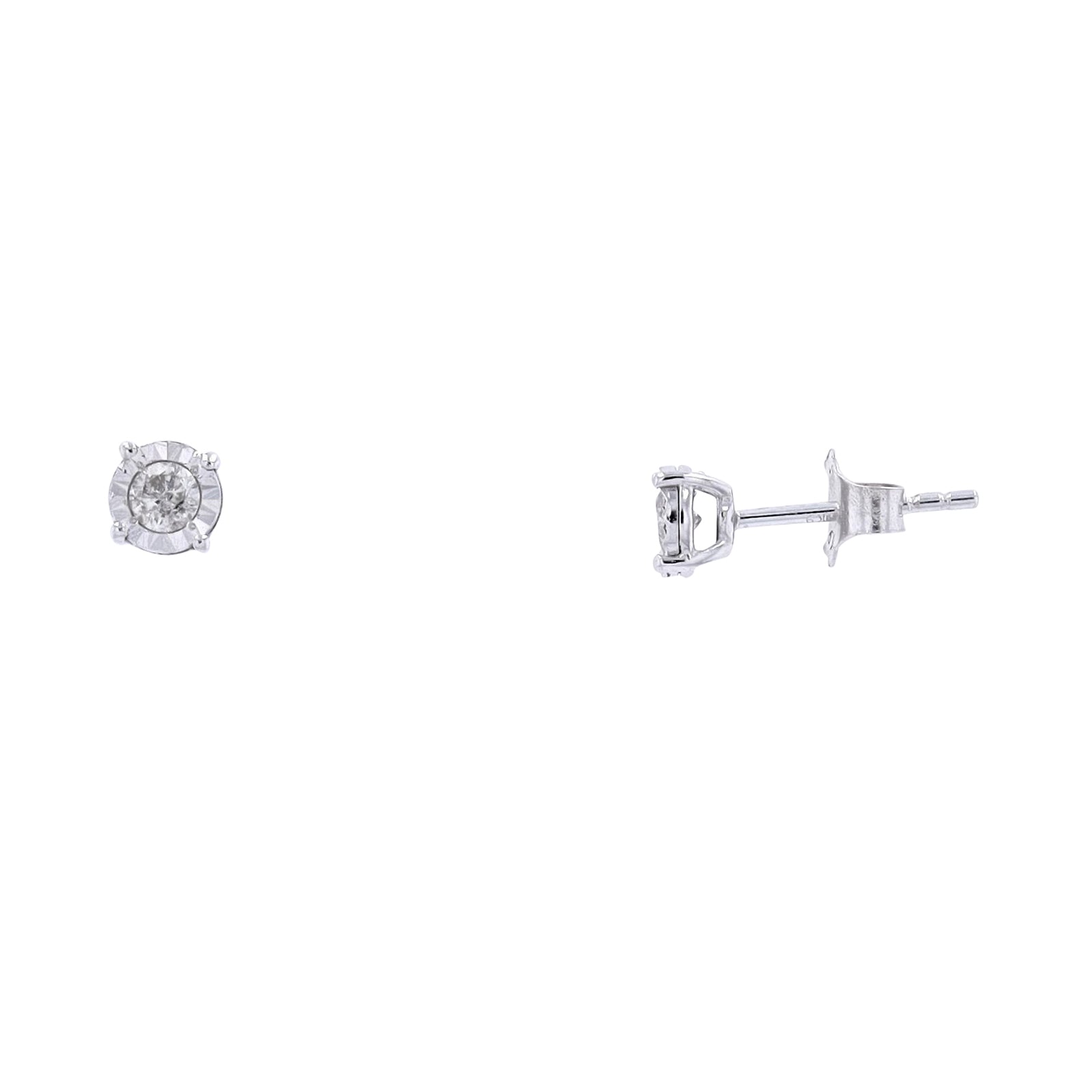 10K Miracle Set Diamond Studs<p><strong>More Colors Available</p></strong>