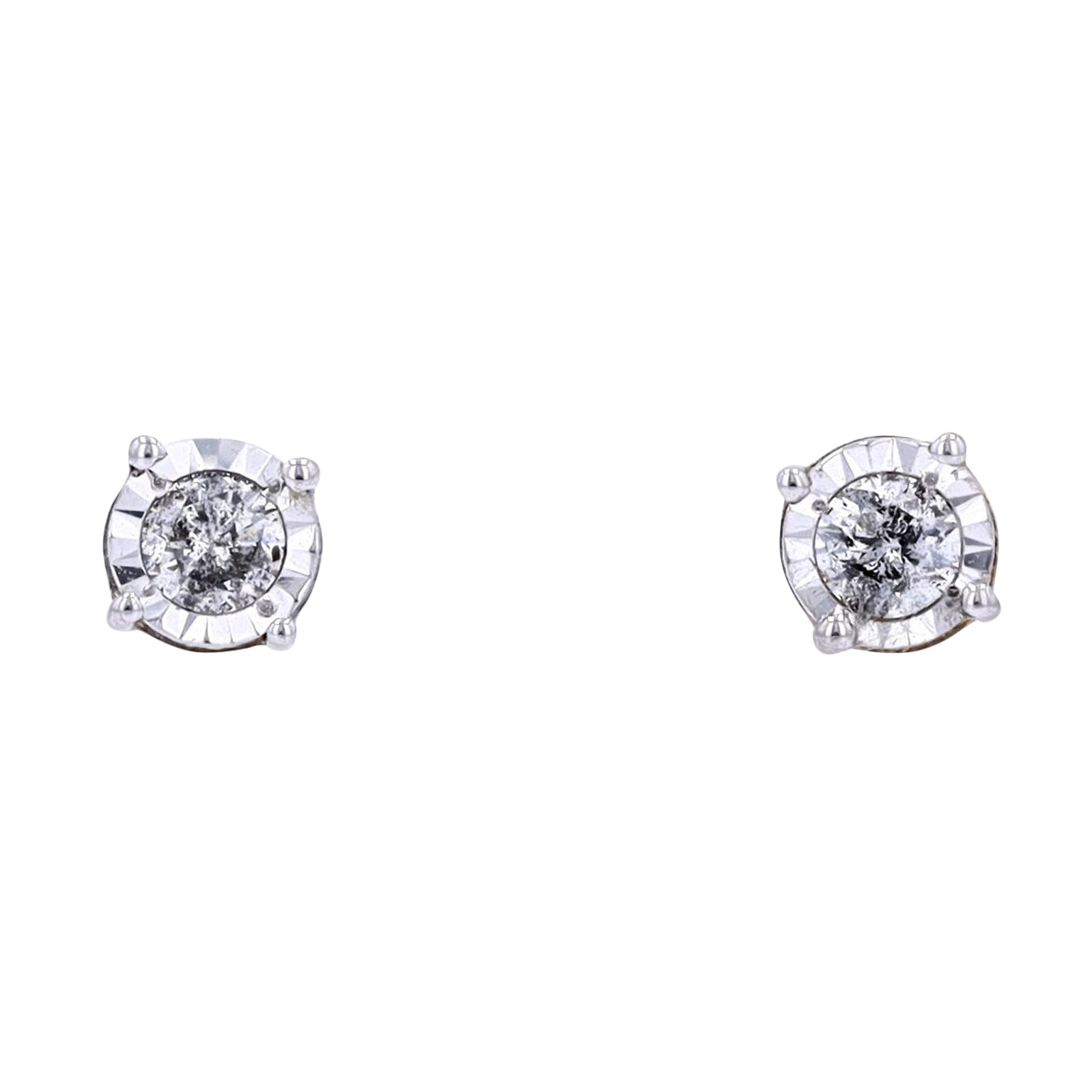 10K Miracle Set Diamond Studs<p><strong>More Colors Available</p></strong>