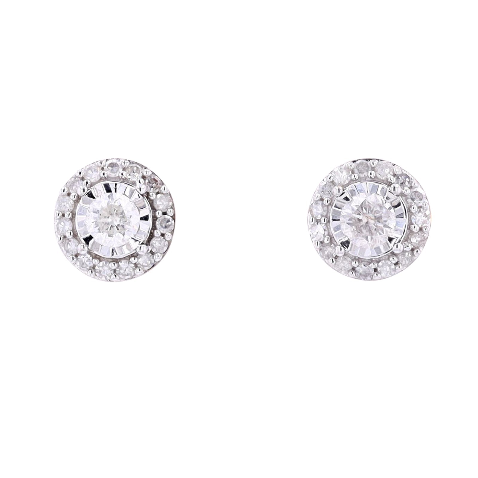 10K Double Halo Studs<p><strong>More Colors Available</p></strong>