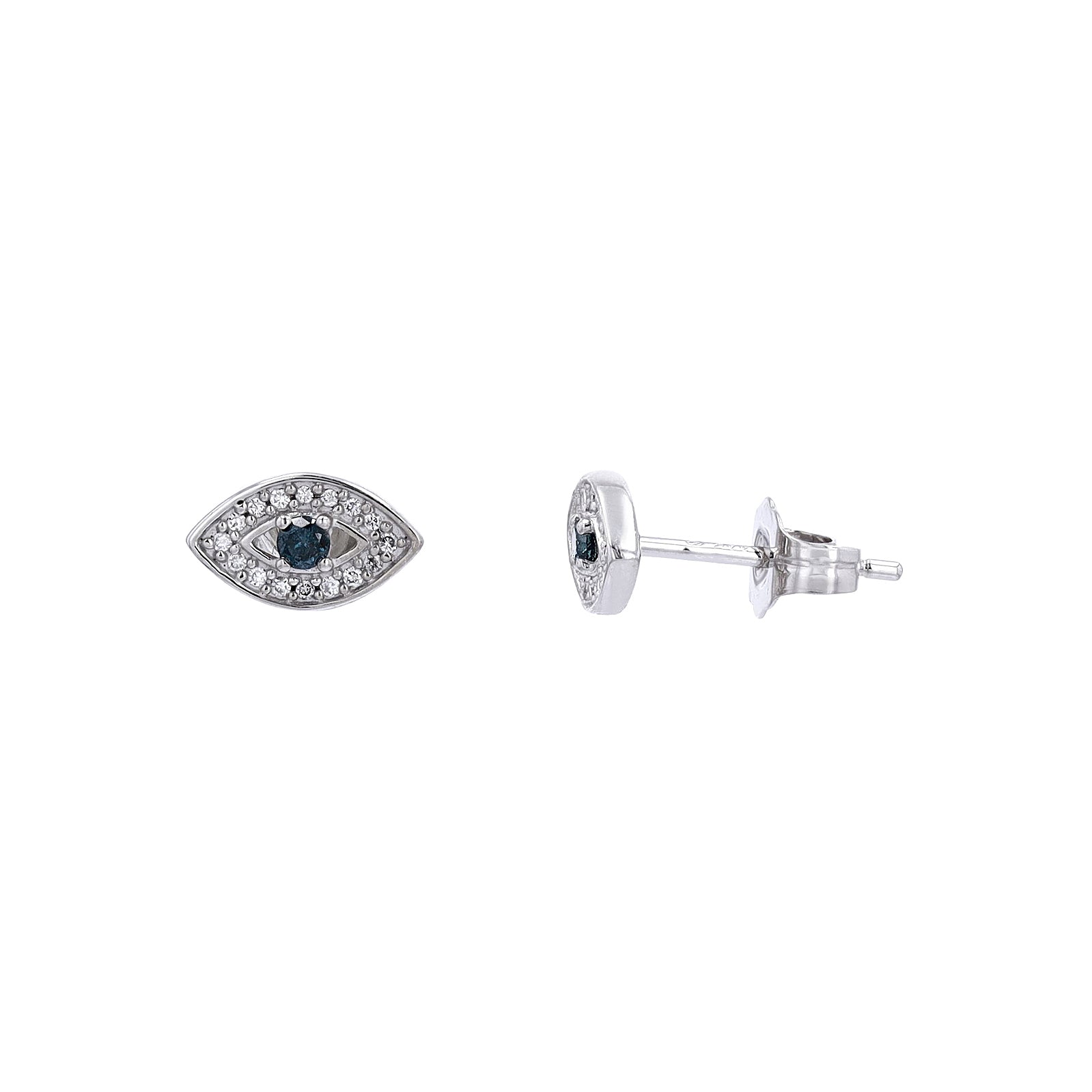 10K WG Evil Eye Studs