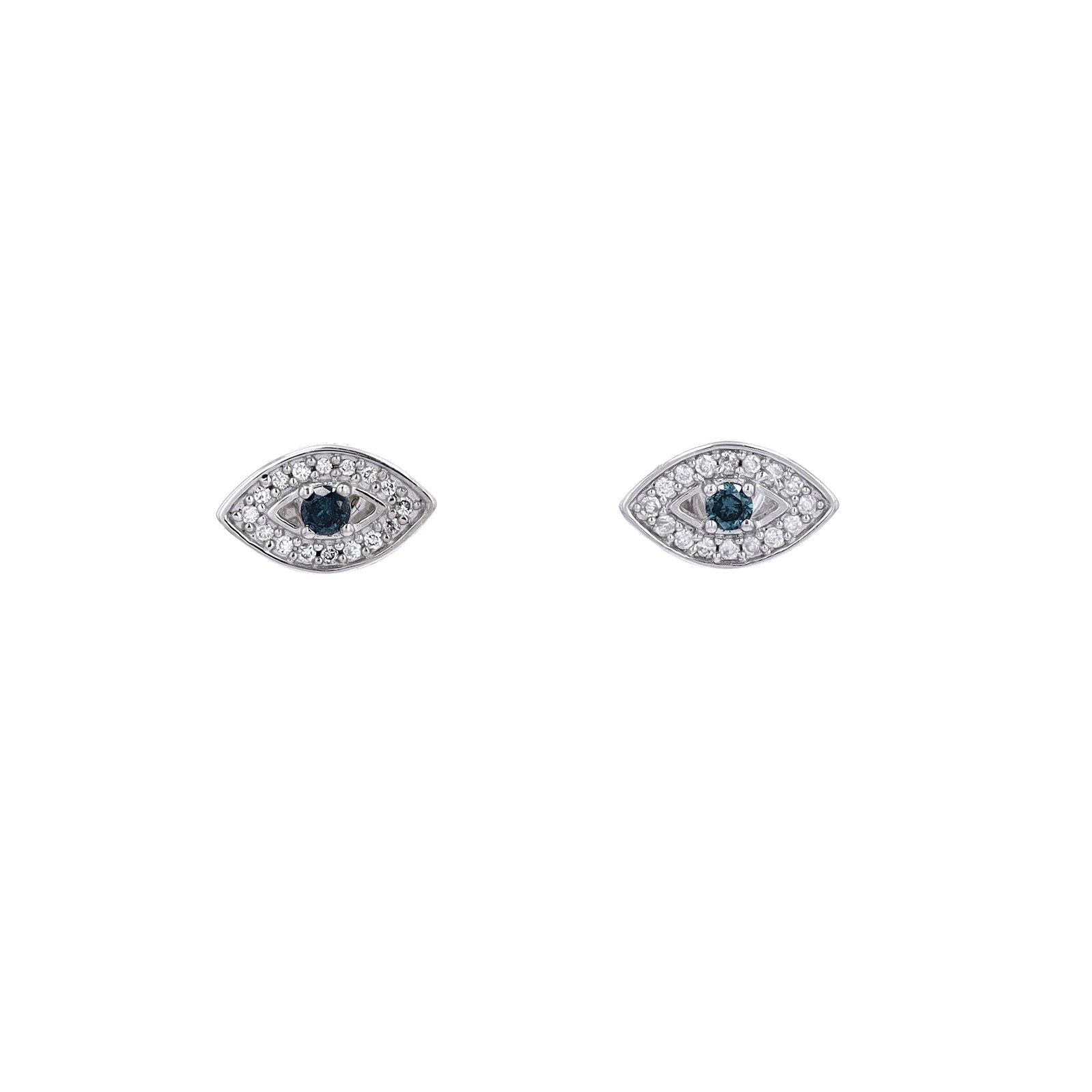 10K WG Evil Eye Studs