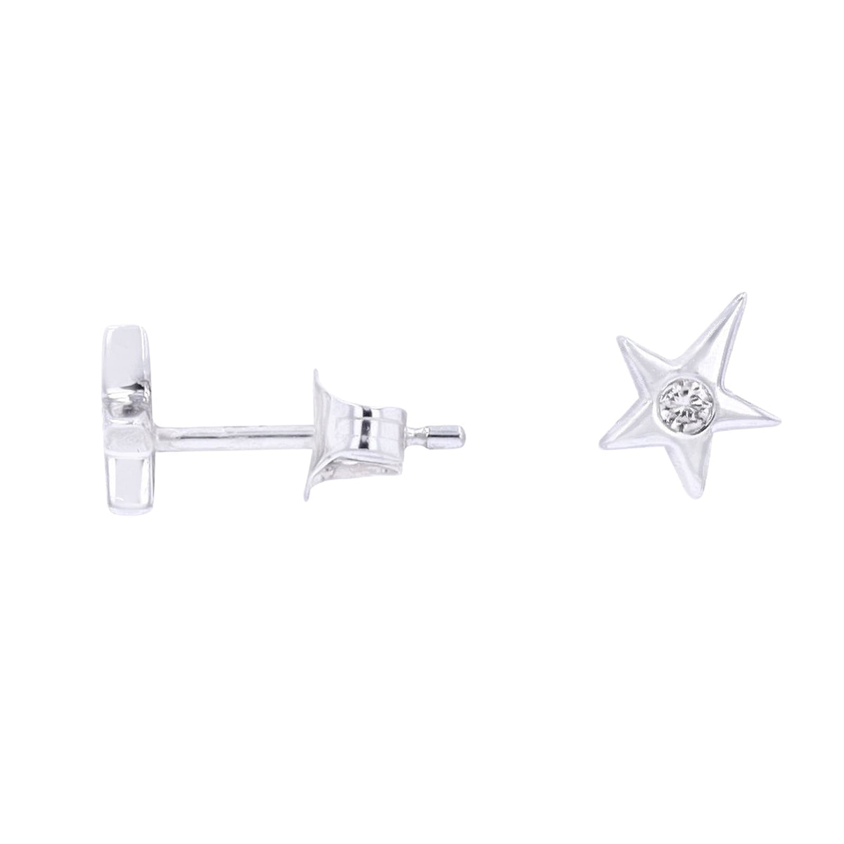 14K Diamond Star Studs<p><strong>More Colors Available</p></strong>