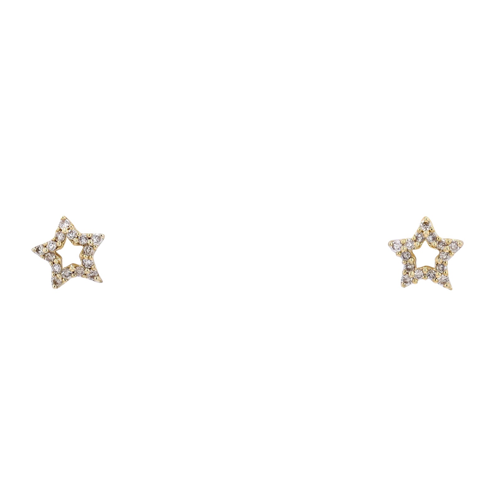 14K Diamond Star Studs<p><strong>More Colors Available</p></strong>